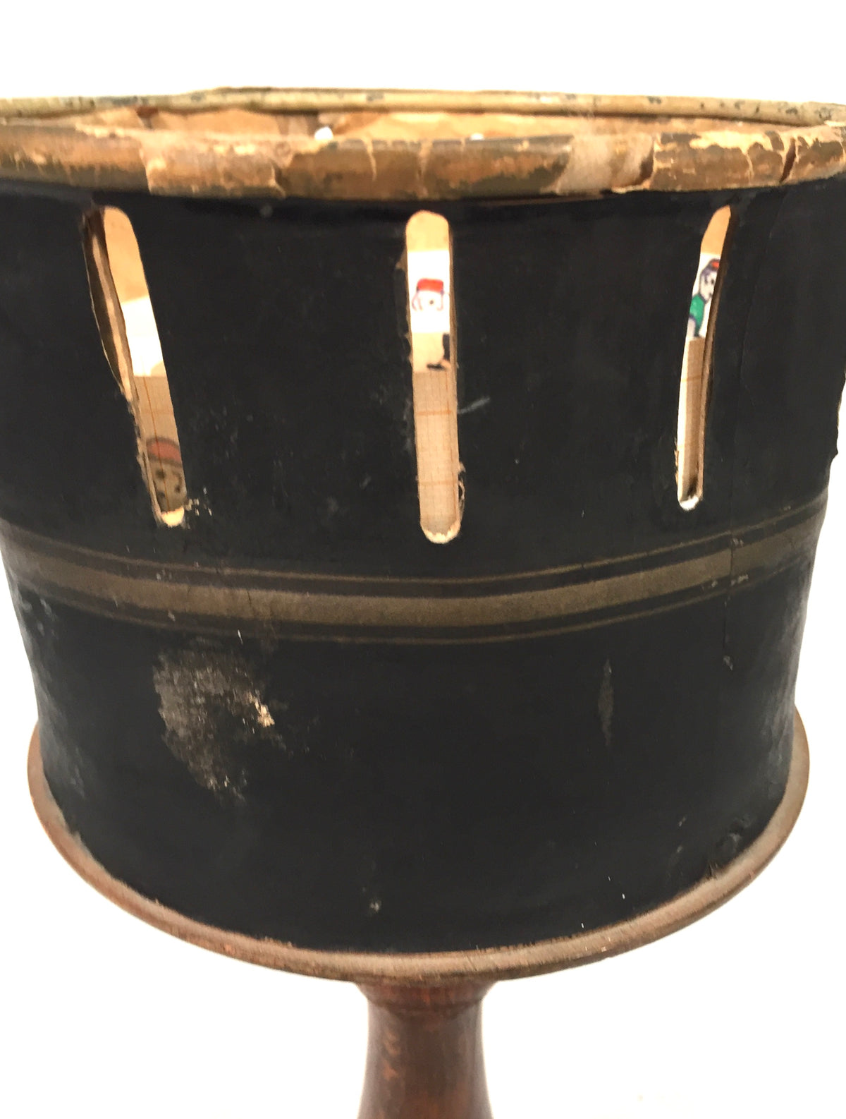 Antique Victorian Zoetrope / Wheel of Life with Viewing Image Strips. c.1870