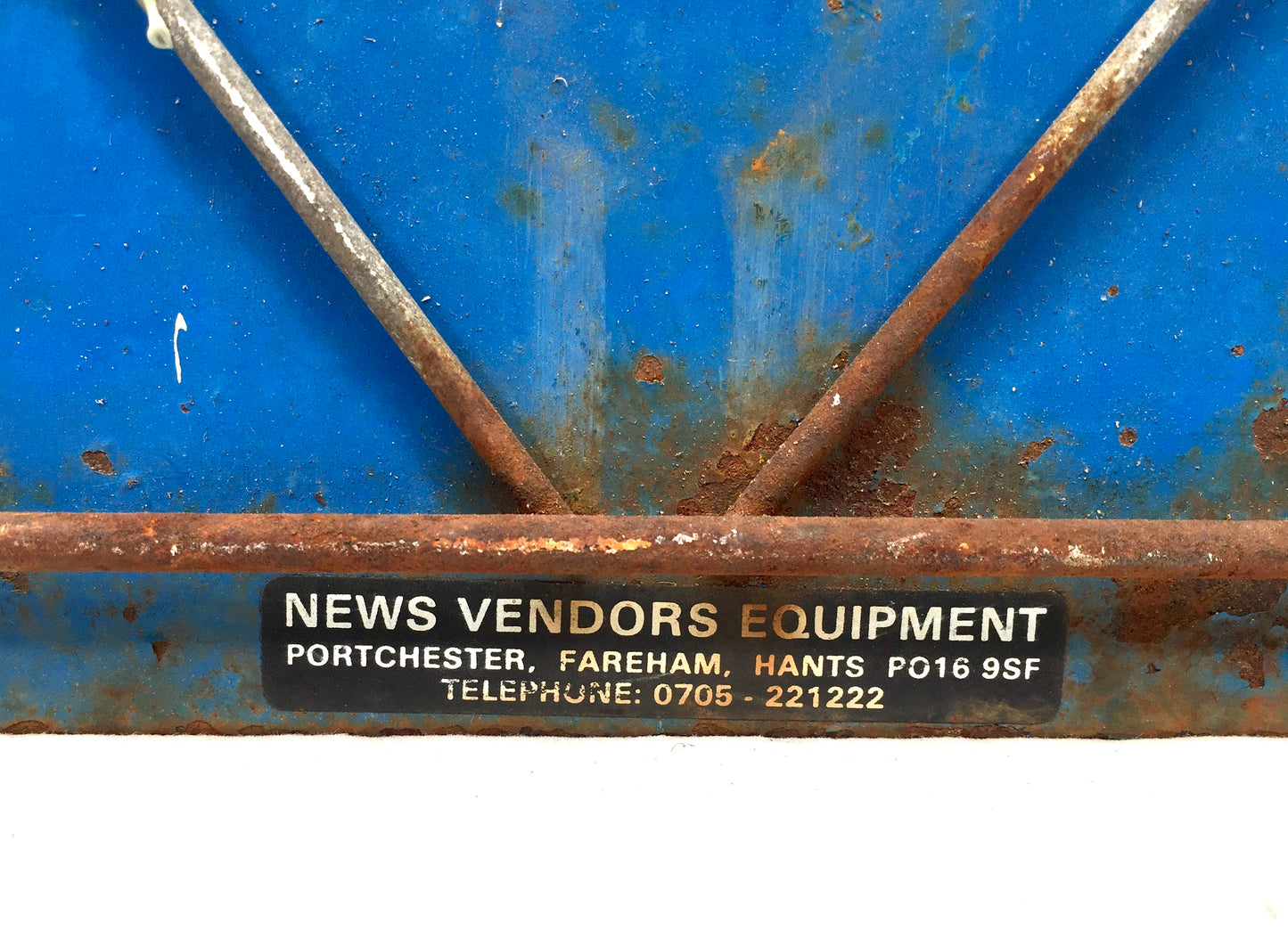 Vintage Advertising - Medway Standard Newsagent's Metal Shop Display Board Sign