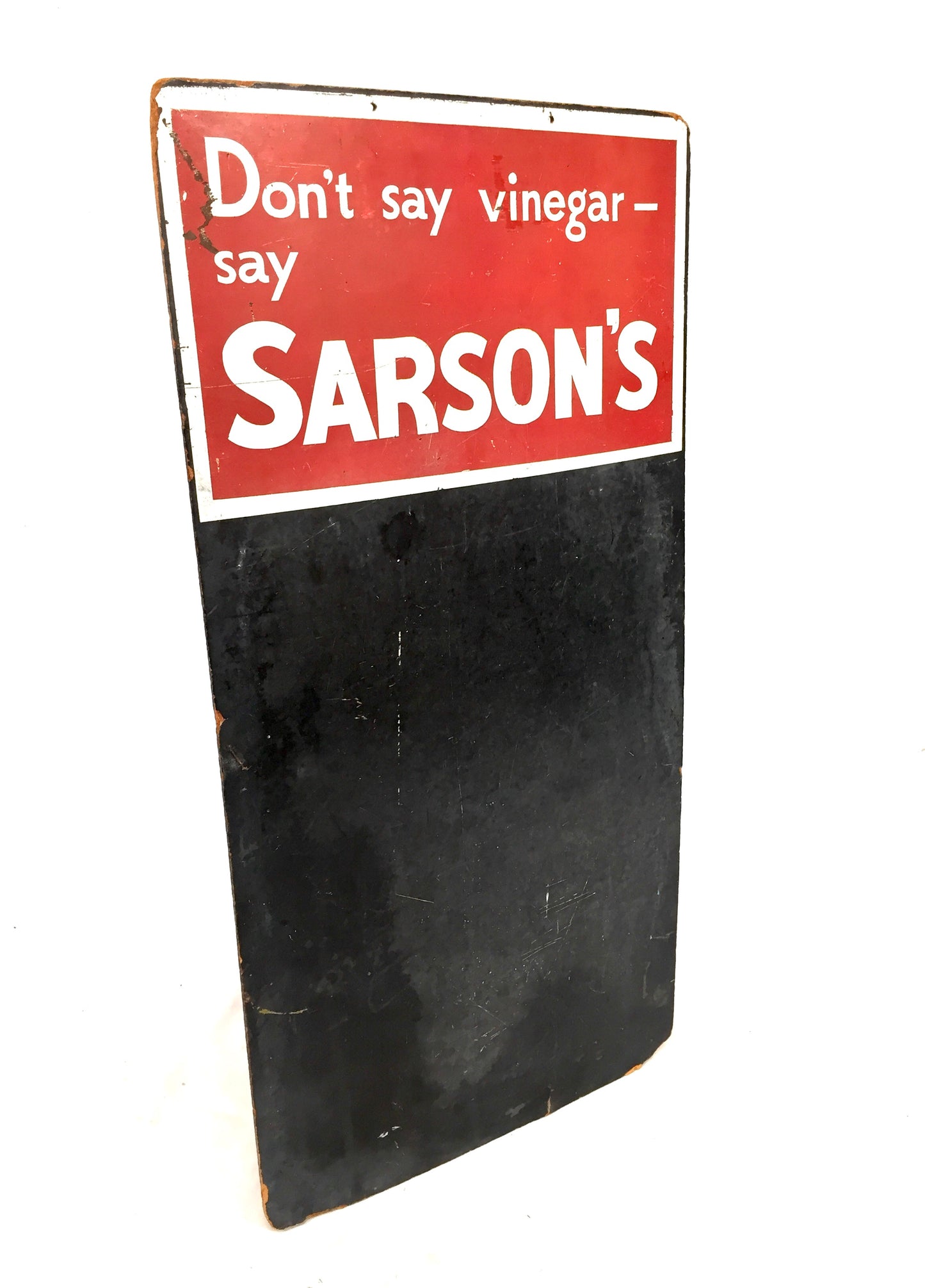 Antique Sarson's Vinegar Specials Chalkboard – Wall Mounted Advertising Sign