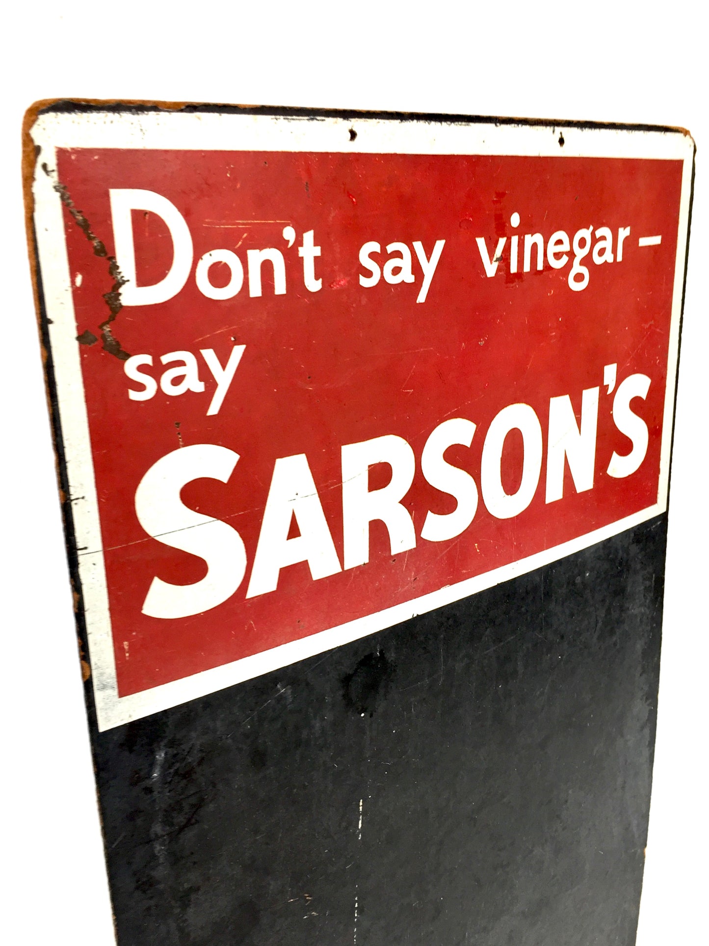Antique Sarson's Vinegar Specials Chalkboard – Wall Mounted Advertising Sign