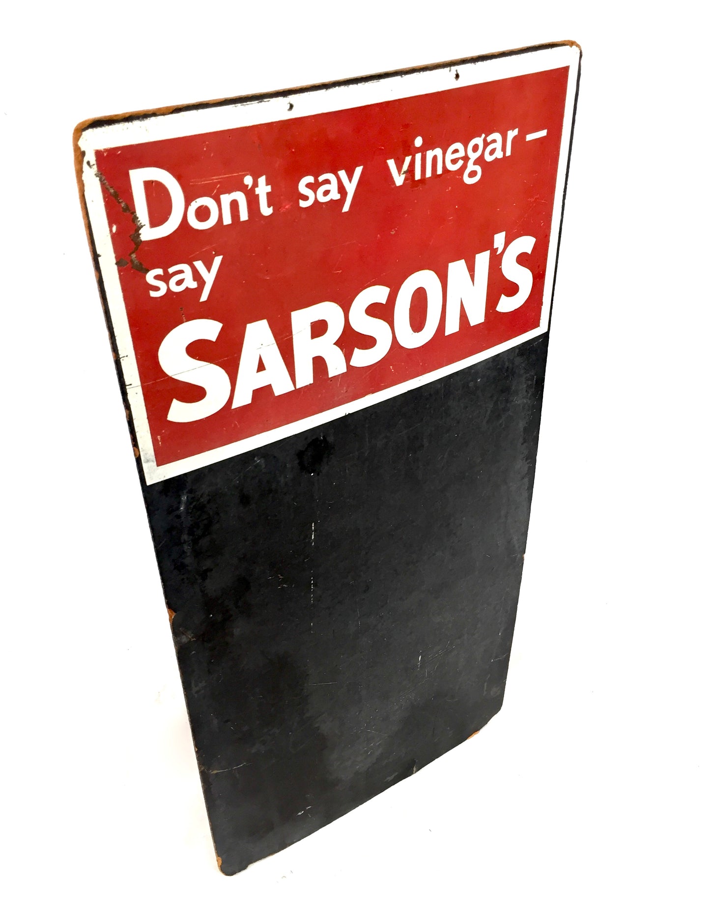 Antique Sarson's Vinegar Specials Chalkboard – Wall Mounted Advertising Sign