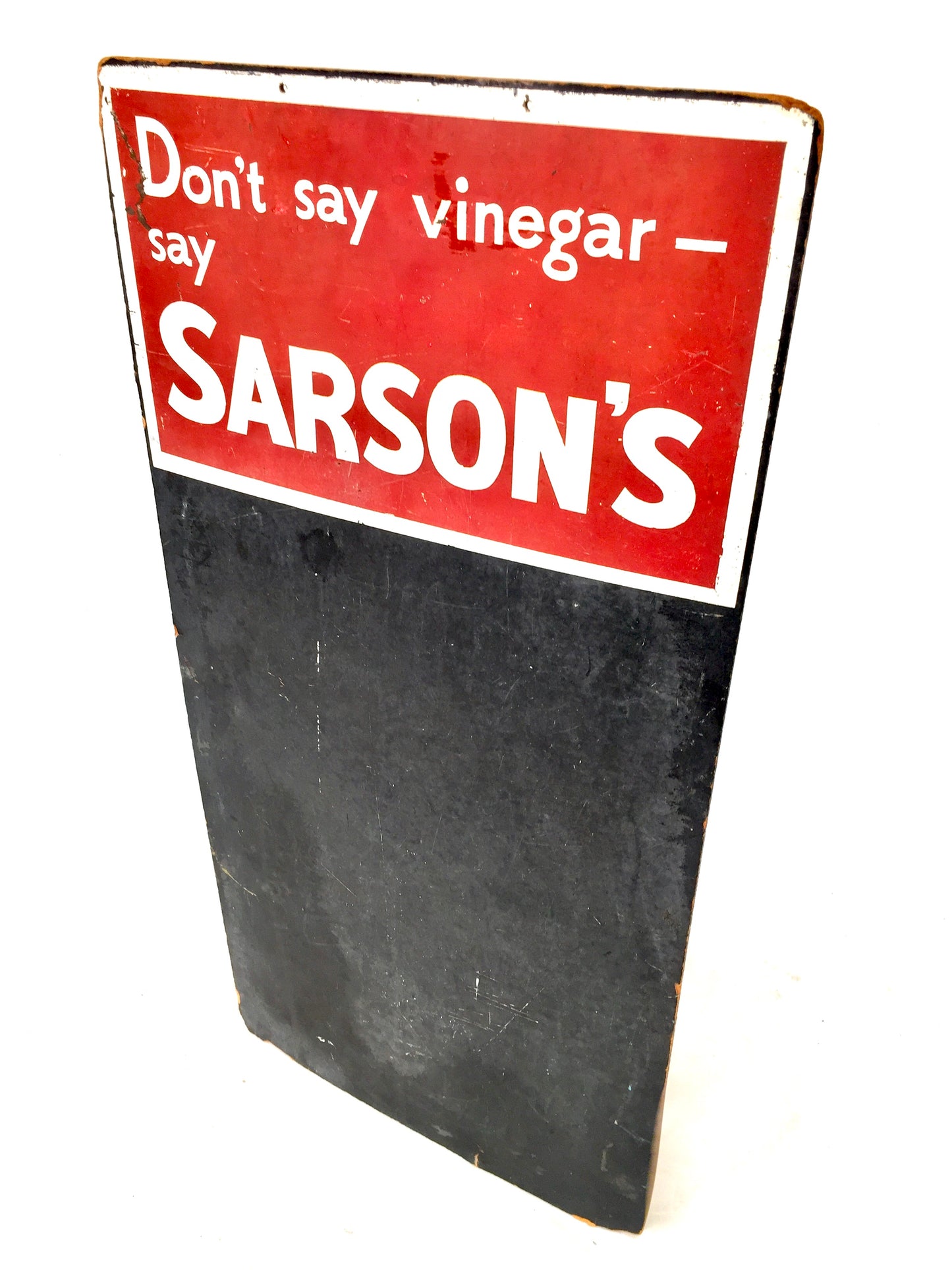 Antique Sarson's Vinegar Specials Chalkboard – Wall Mounted Advertising Sign