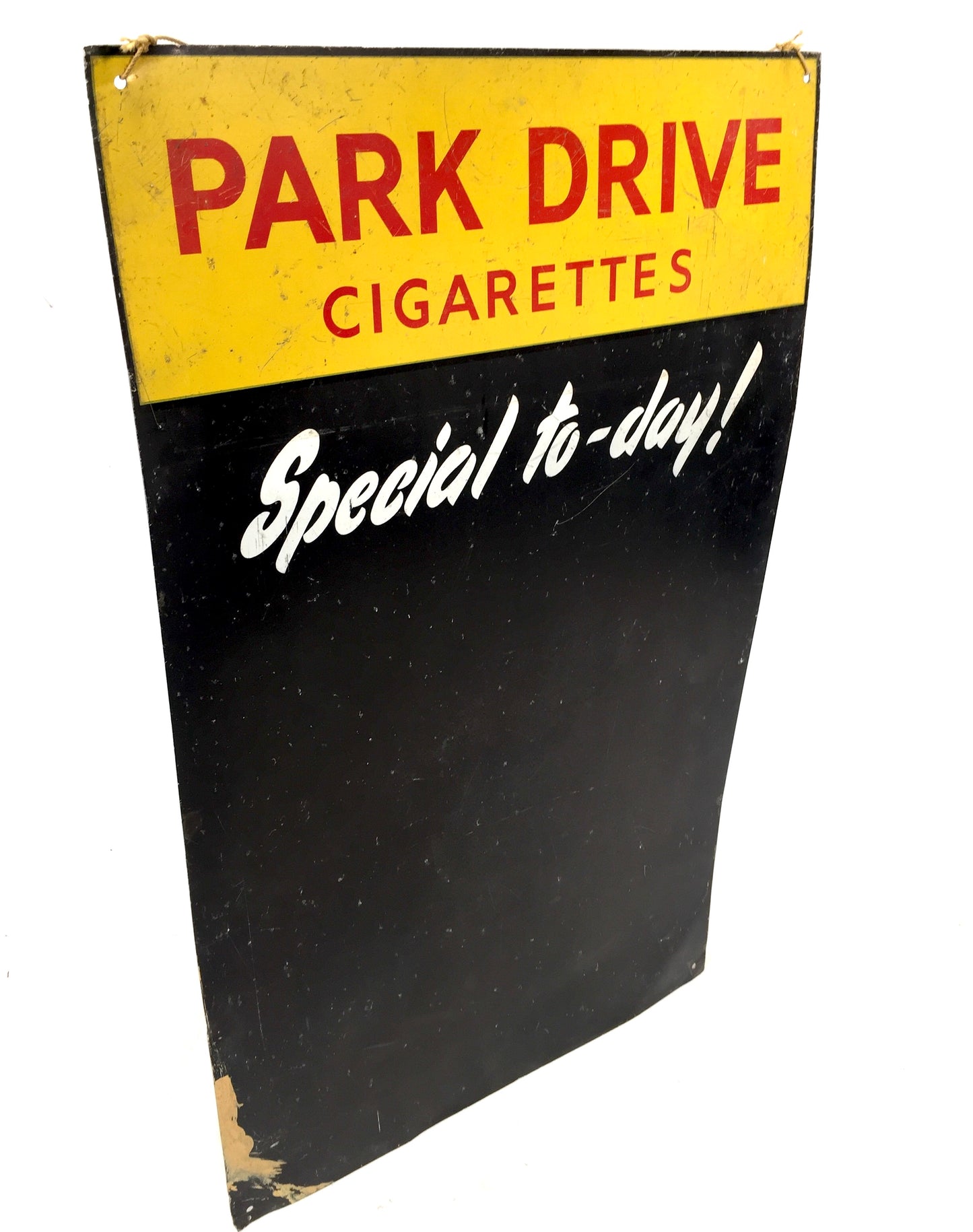 Antique Park Drive Cigarettes Specials Chalkboard Wall Mounted Advertising Sign