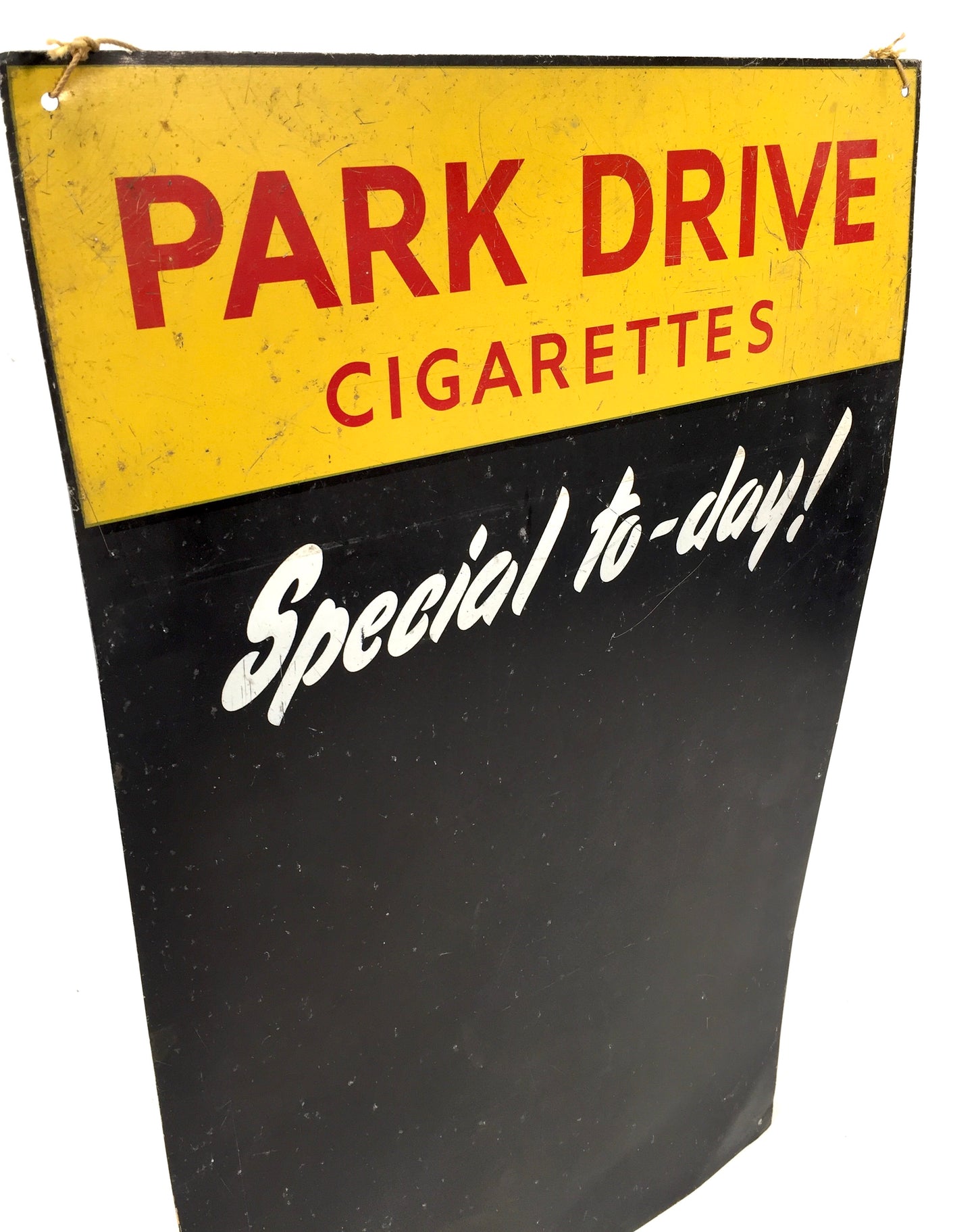 Antique Park Drive Cigarettes Specials Chalkboard Wall Mounted Advertising Sign