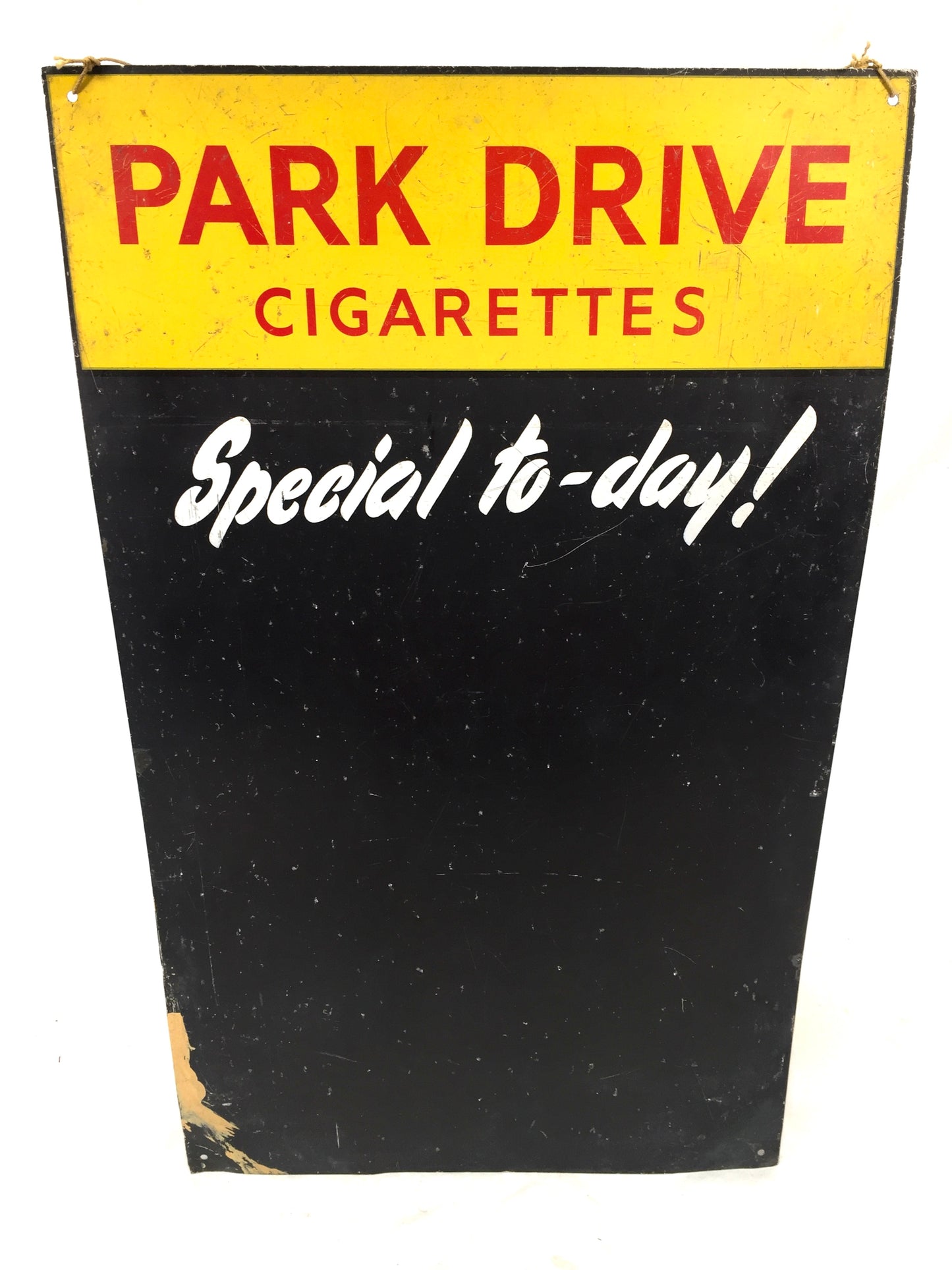 Antique Park Drive Cigarettes Specials Chalkboard Wall Mounted Advertising Sign