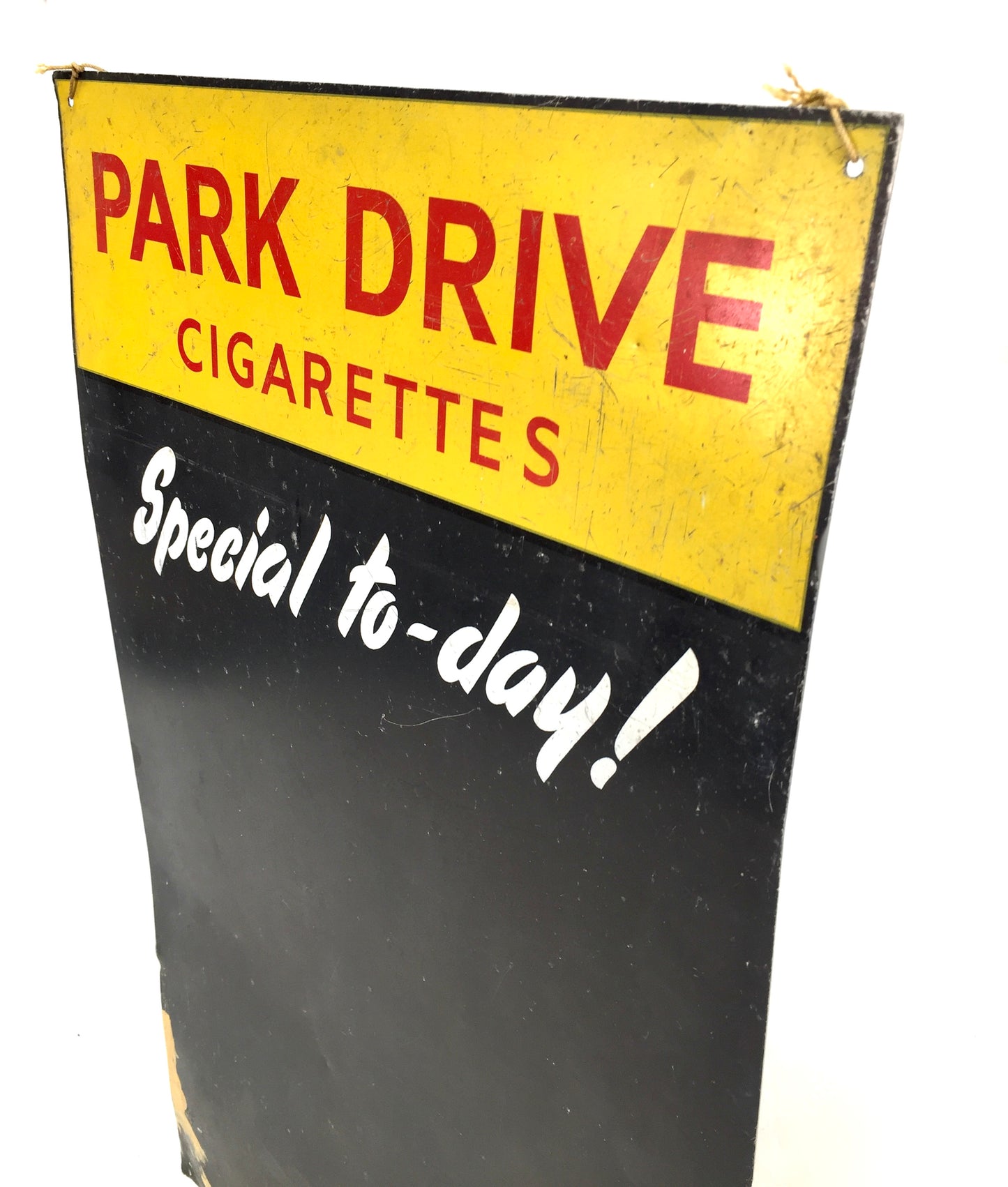 Antique Park Drive Cigarettes Specials Chalkboard Wall Mounted Advertising Sign