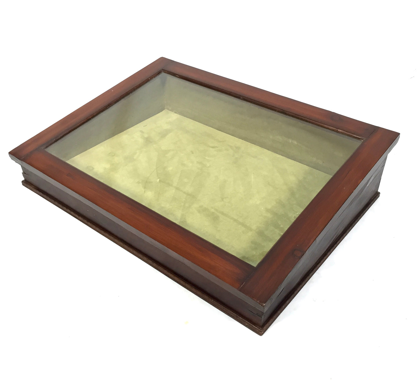 Vintage Tabletop Shop Counter Wooden & Glass Display Cabinet / Case / Antique