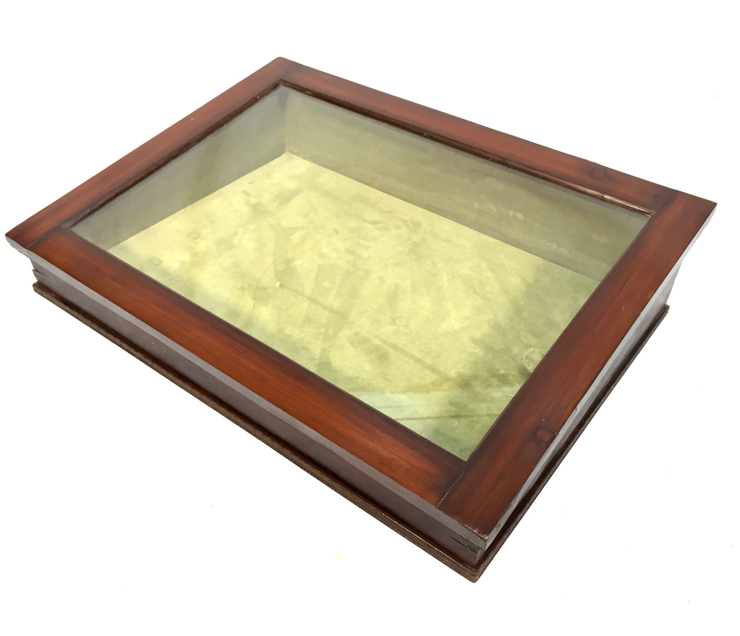 Vintage Tabletop Shop Counter Wooden & Glass Display Cabinet / Case / Antique