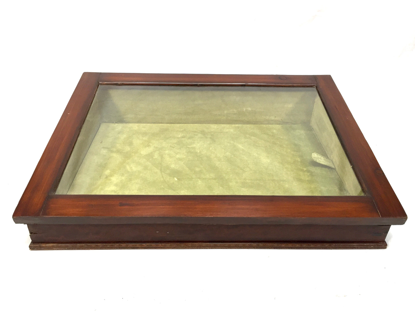 Vintage Tabletop Shop Counter Wooden & Glass Display Cabinet / Case / Antique