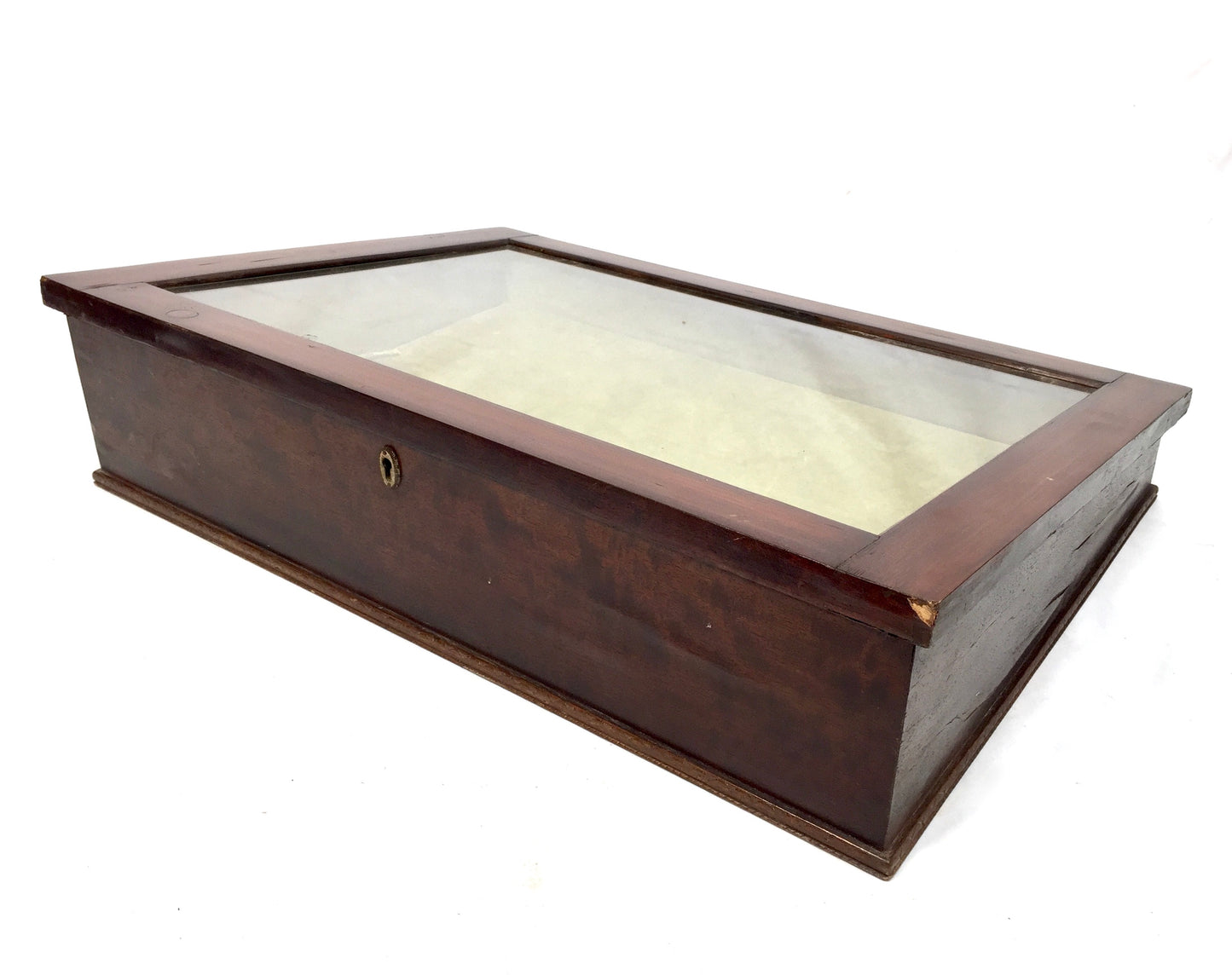 Vintage Tabletop Shop Counter Wooden & Glass Display Cabinet / Case / Antique
