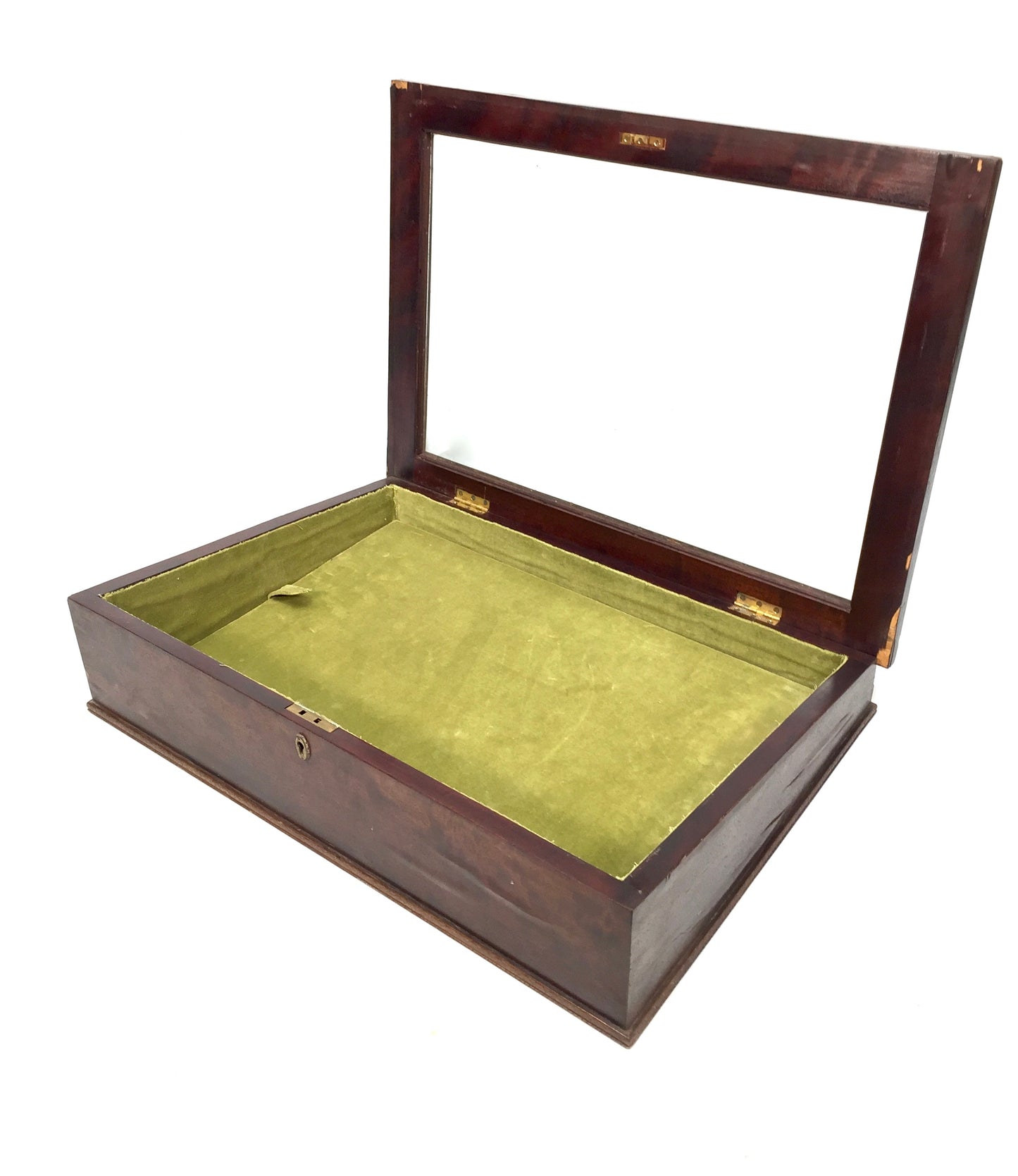 Vintage Tabletop Shop Counter Wooden & Glass Display Cabinet / Case / Antique