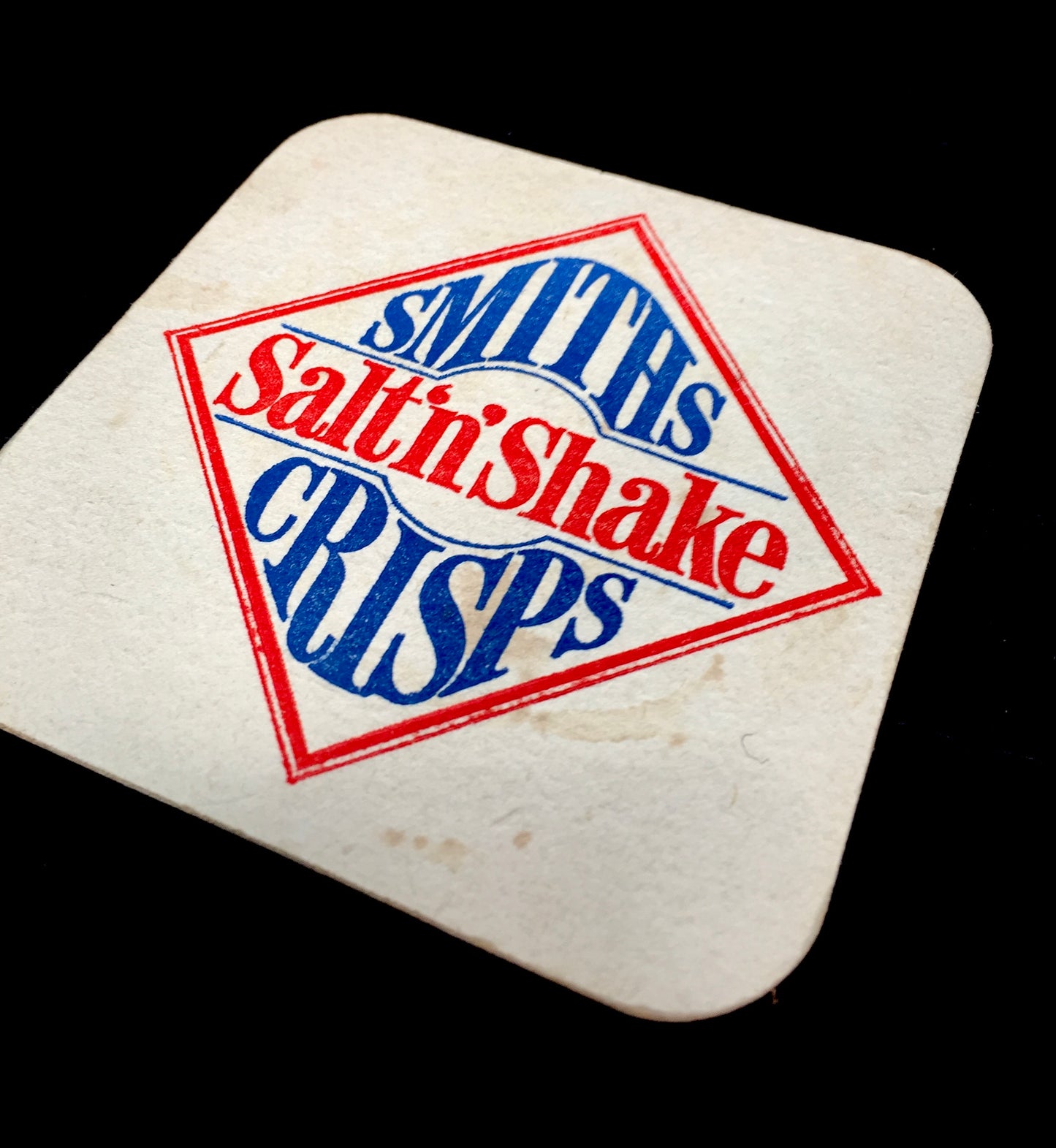 Antique Advertising - Collection of Six British Pub Beer Mat Coasters c.1950