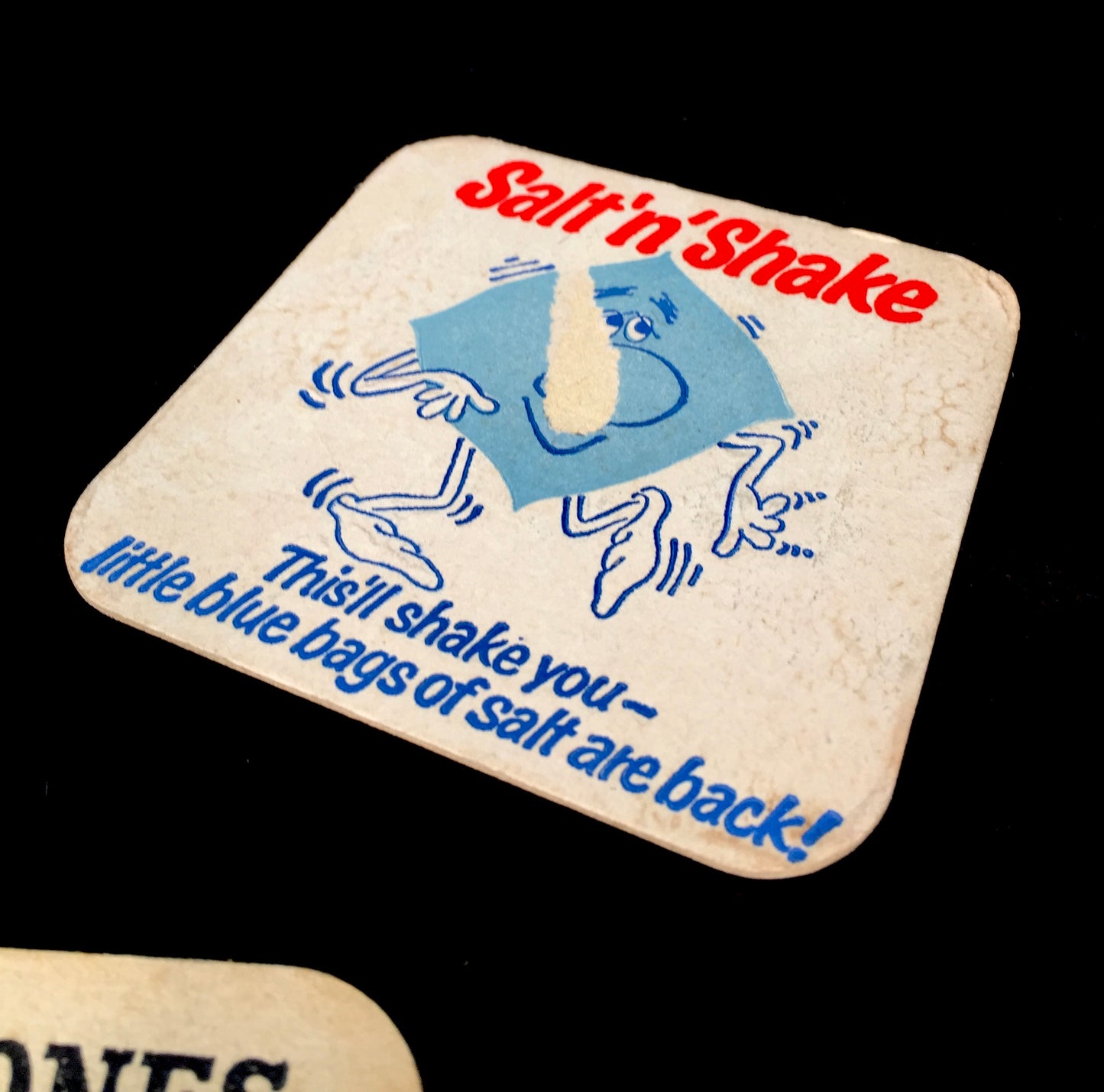 Antique Advertising - Collection of Six British Pub Beer Mat Coasters c.1950
