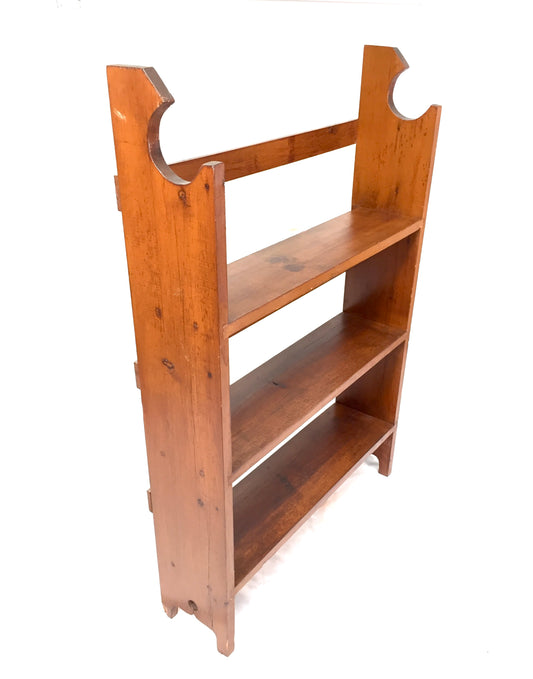 Antique Wooden Bookcase / Book Shelf Display Rack Freestanding c.1950 / Vintage