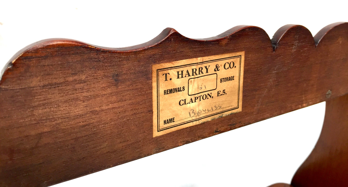 Antique Wooden Hand Carved Arts & Crafts Wall Hanging Display Shelf c1930