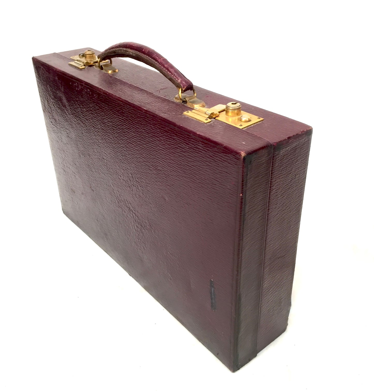 Antique Ladies Leather Travel Writing Box / Briefcase / Bag & Contents c.1930