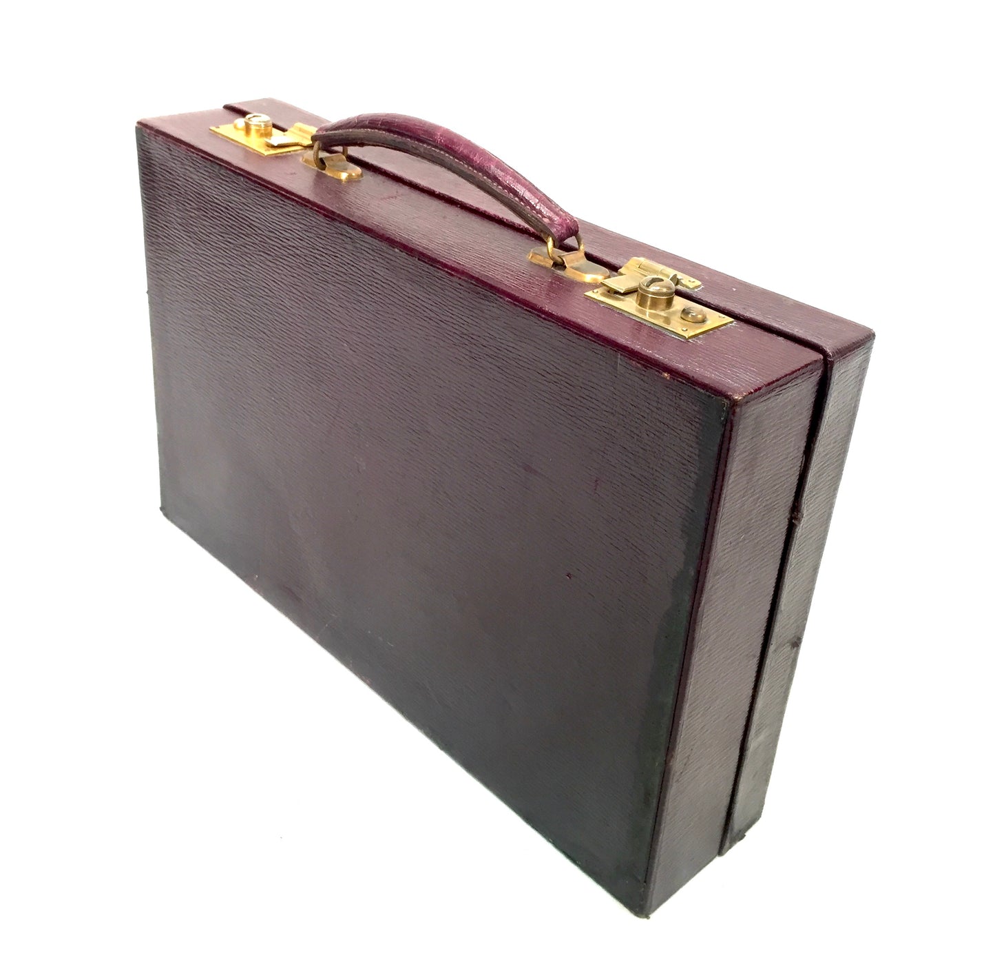 Antique Ladies Leather Travel Writing Box / Briefcase / Bag & Contents c.1930