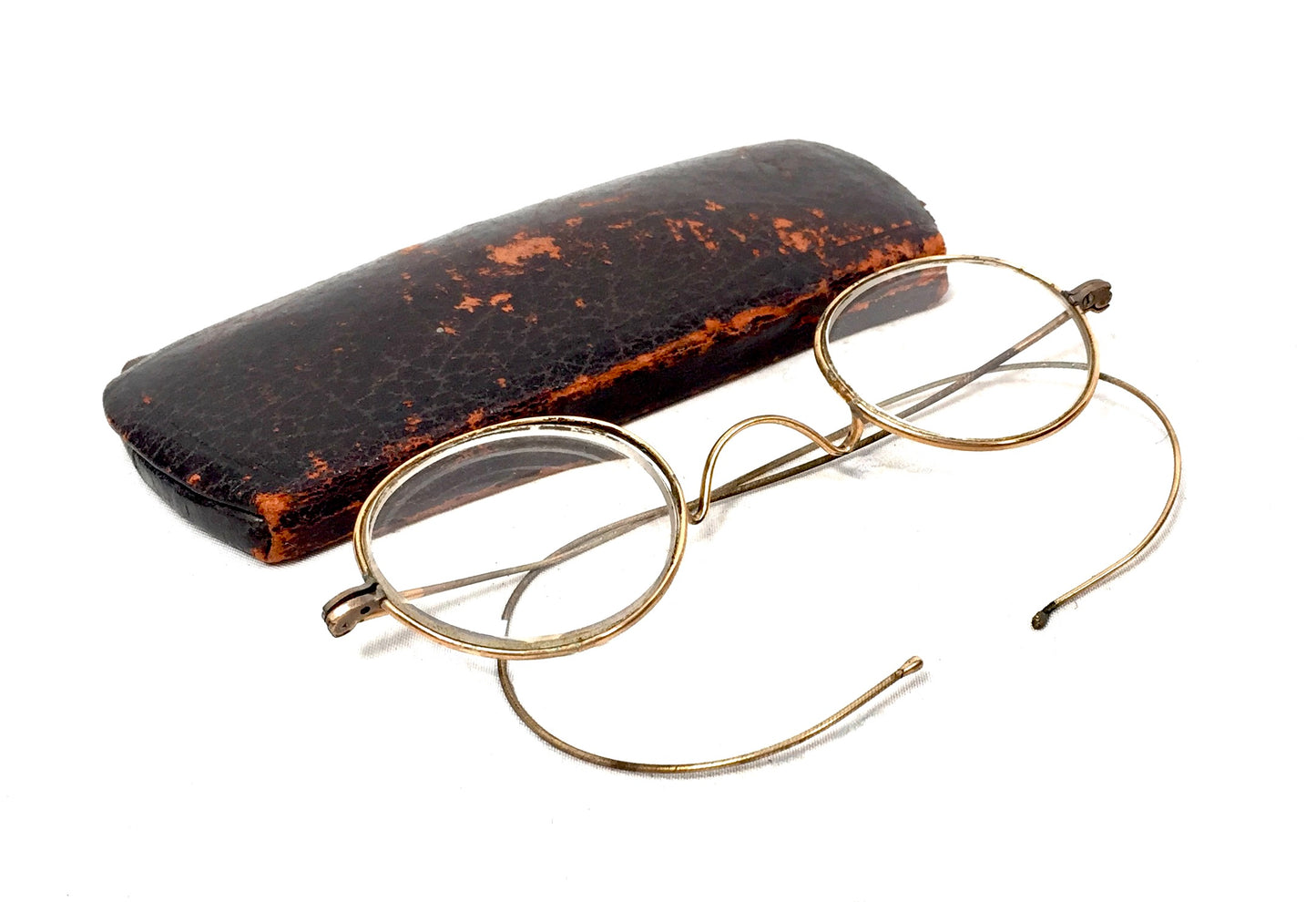 Antique Glasses by Dixey Optician of London with Original Case - Vintage Fashion