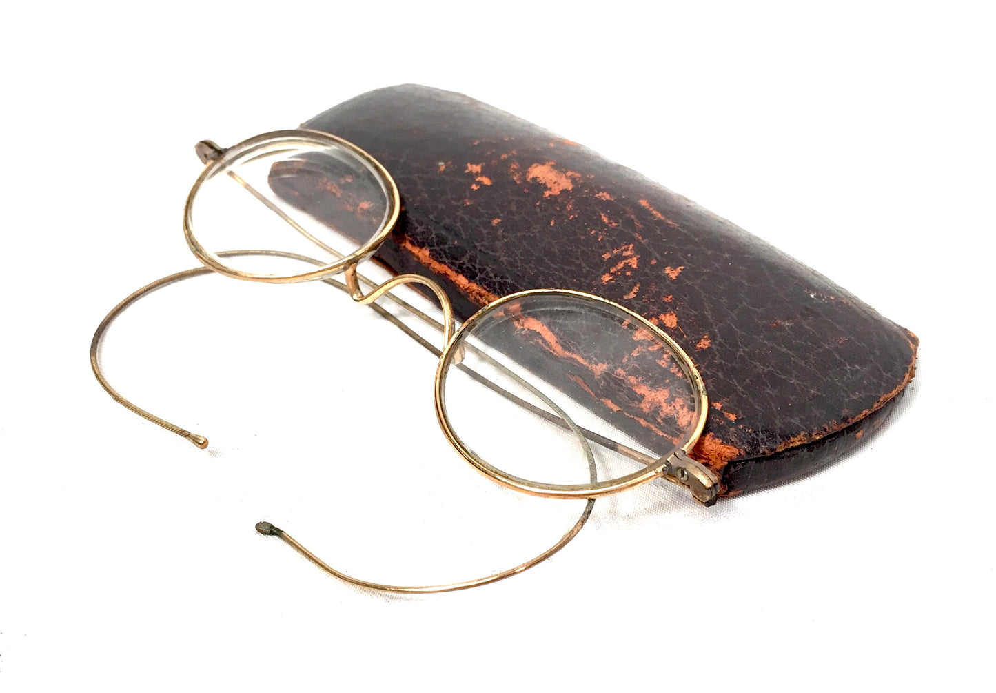 Antique Glasses by Dixey Optician of London with Original Case - Vintage Fashion