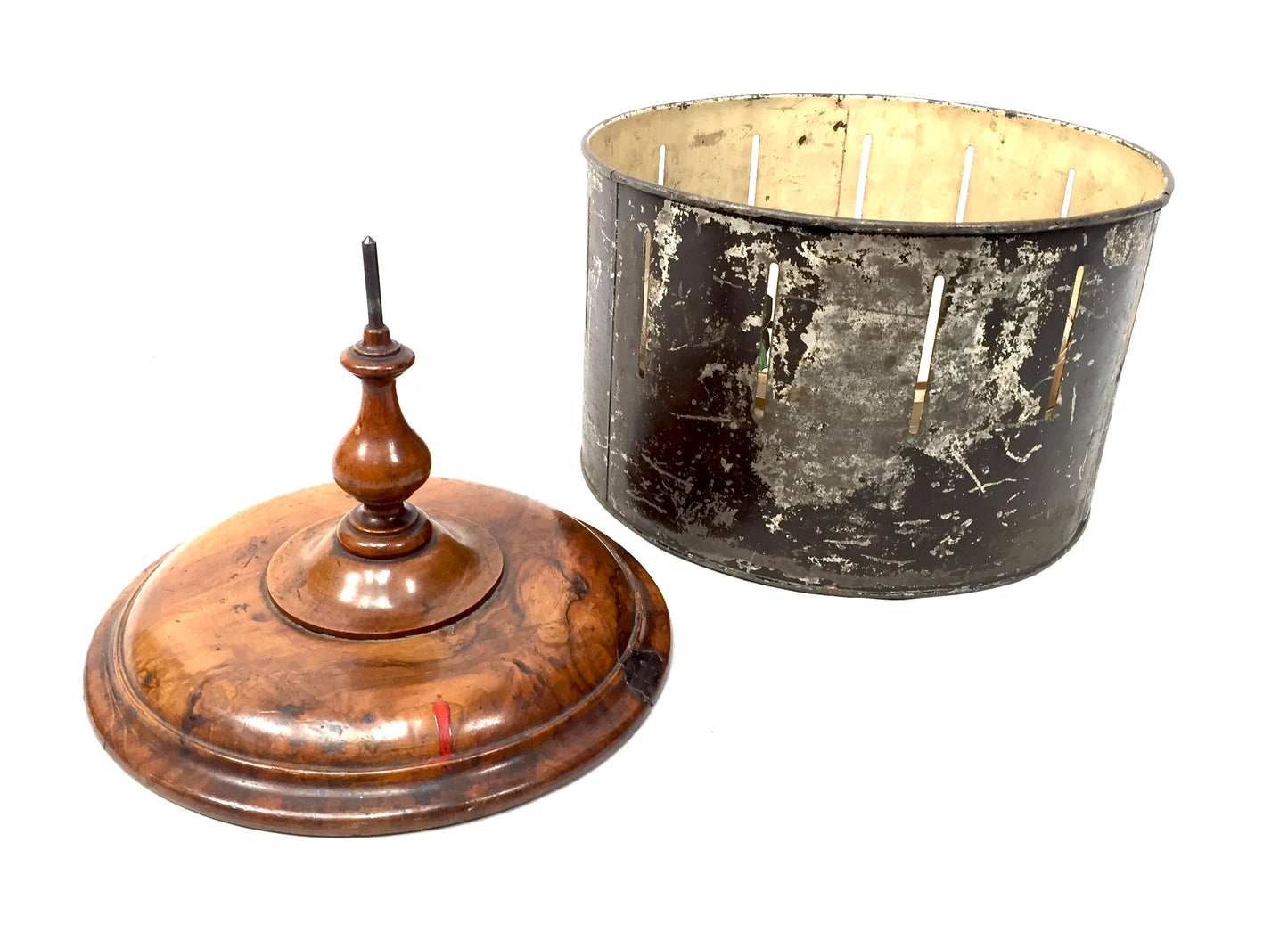 Antique Victorian Zoetrope / Wheel of Life with Viewing Image Strips. c.1870