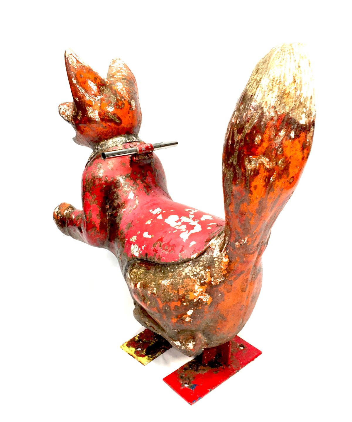 Antique Hand Painted Salvaged Fairground Ride Carousel Sit on Basil Brush Fox