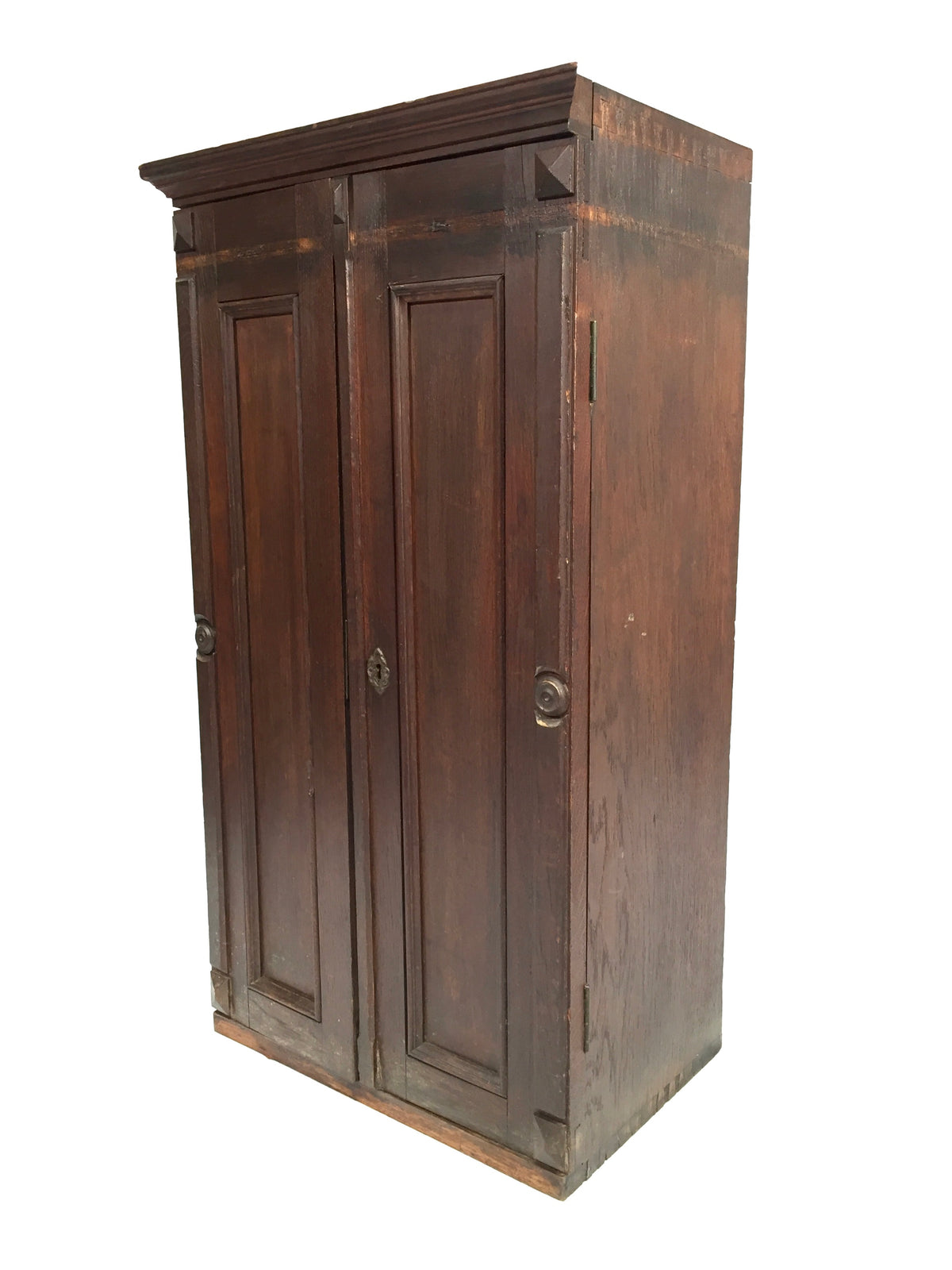 Antique Large Wooden Microscope Slide Collectors Cabinet Box / Holds 920 Slides