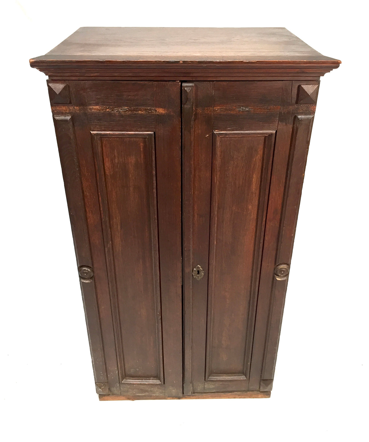 Antique Large Wooden Microscope Slide Collectors Cabinet Box / Holds 920 Slides