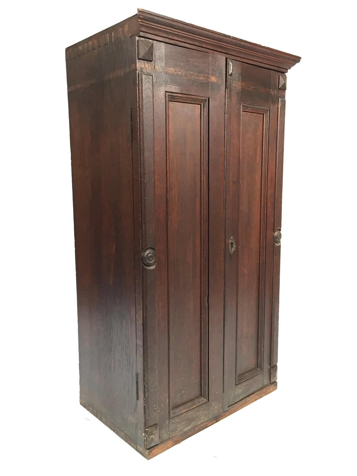 Antique Large Wooden Microscope Slide Collectors Cabinet Box / Holds 920 Slides