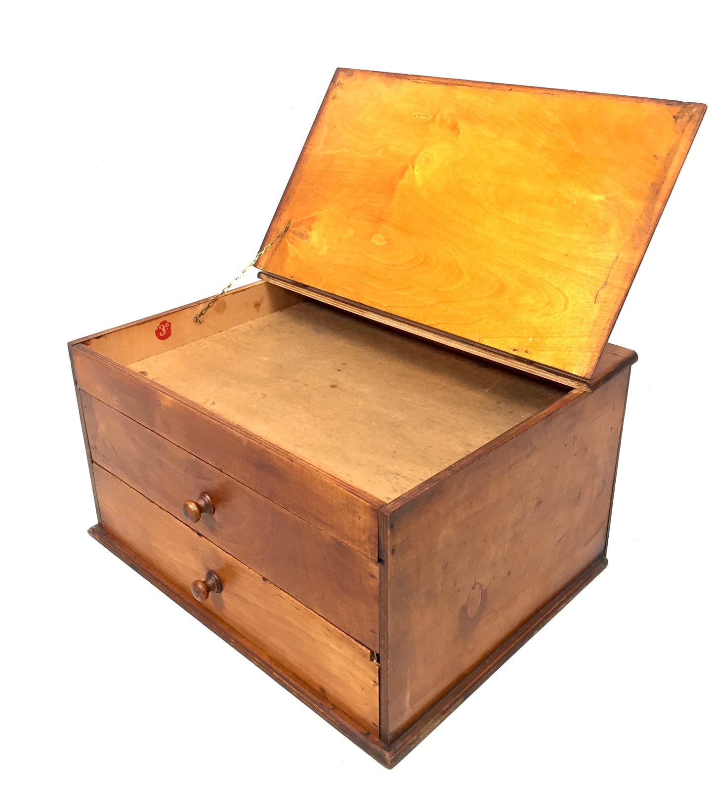 Antique Tabletop Storage Box / Sewing /Haberdashery Cabinet / Jewellery / c1950