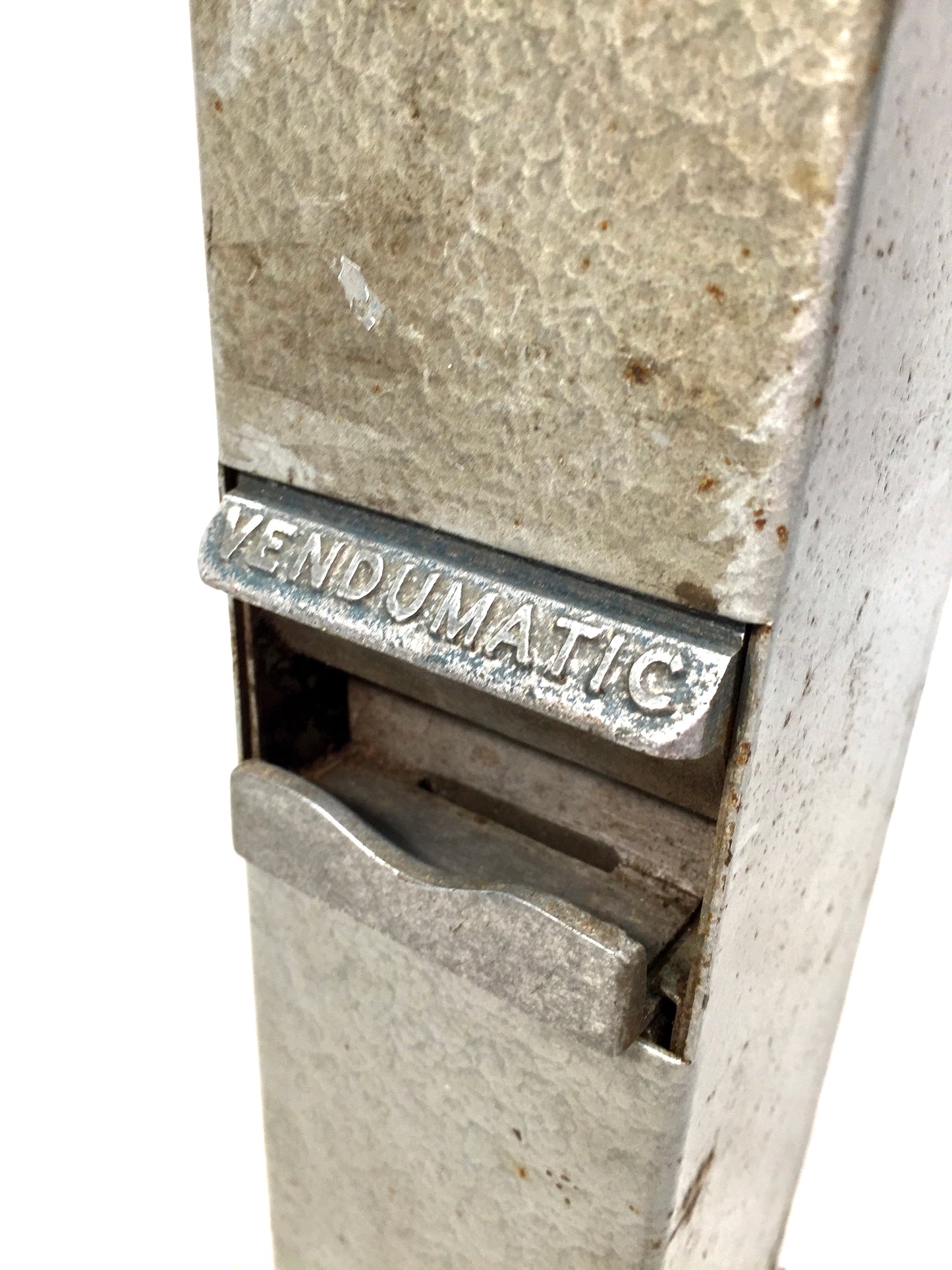 Antique Advertising - Old Penny Operated Metal Sweet Vending Machine Working Key