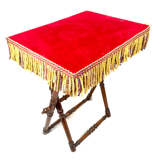 Antique Folding Gypsy Table / Fortune Teller Stand / Tarot Card / Side Table