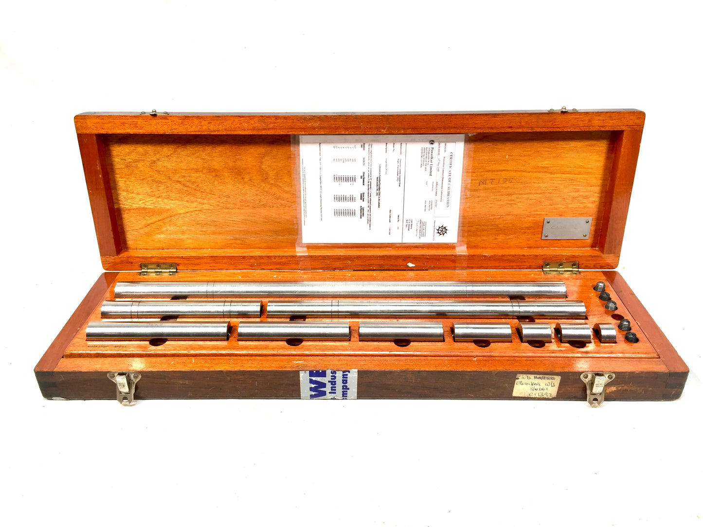 Vintage Combination Length Bar Gauge Block Set in Original Wooden Box