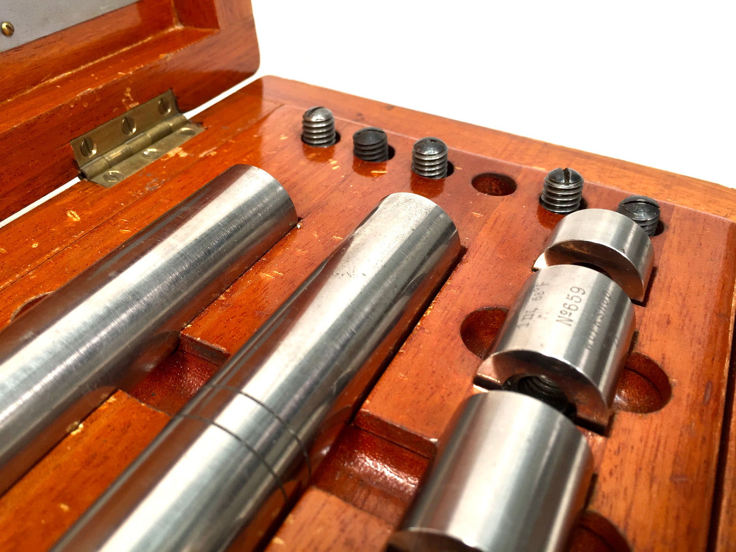 Vintage Combination Length Bar Gauge Block Set in Original Wooden Box