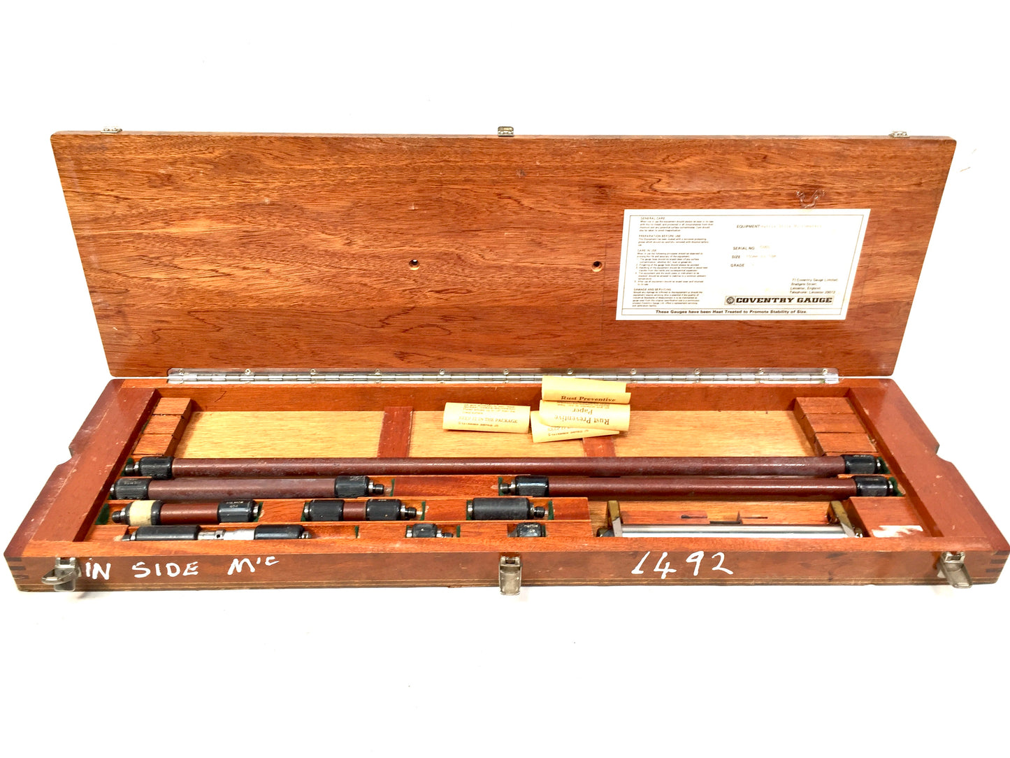 Vintage Tools - Matrix Internal Micrometer Set in Original Wooden Box