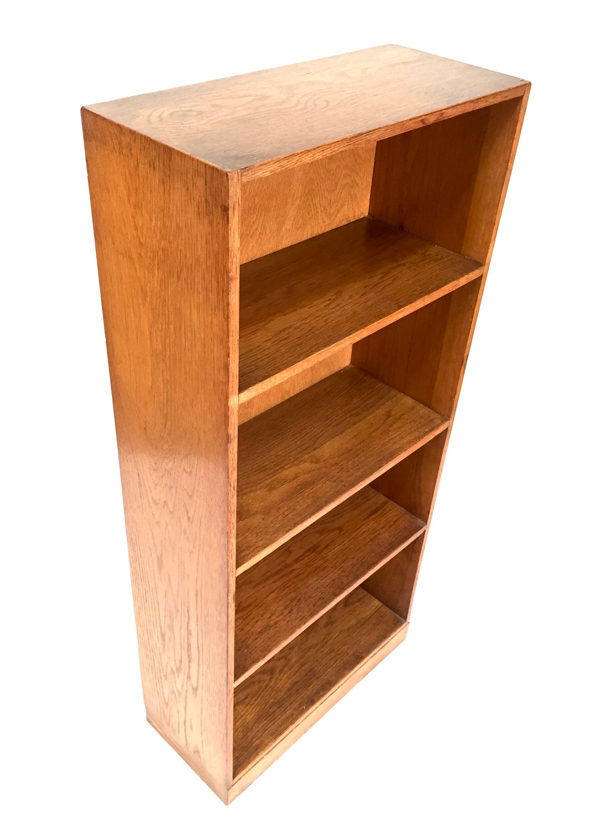 Antique "Unix" Wooden Oak Bookcase / Book Shelf Display Rack Freestanding c.1930