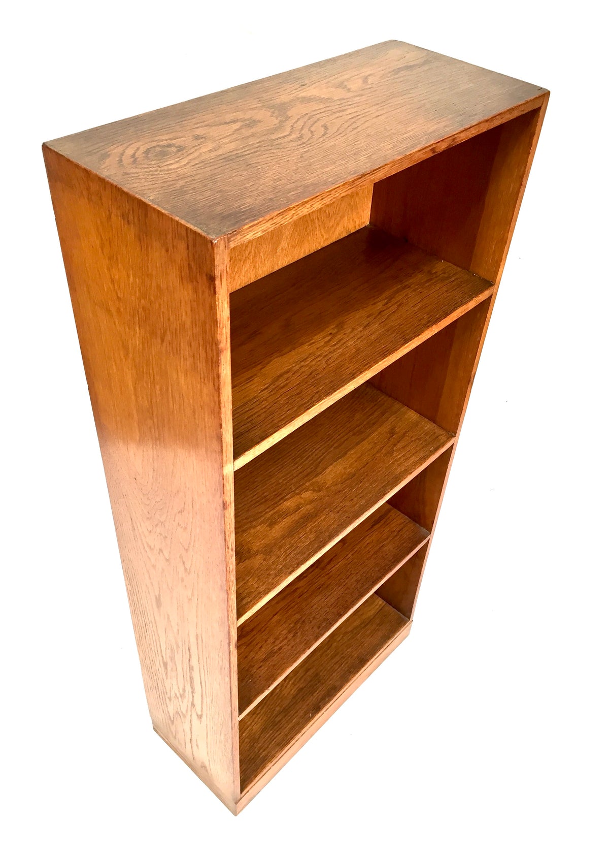 Antique "Unix" Wooden Oak Bookcase / Book Shelf Display Rack Freestanding c.1930