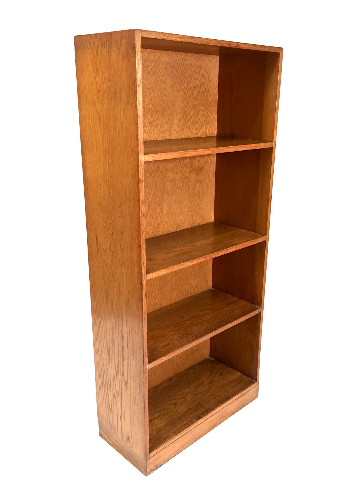 Antique "Unix" Wooden Oak Bookcase / Book Shelf Display Rack Freestanding c.1930