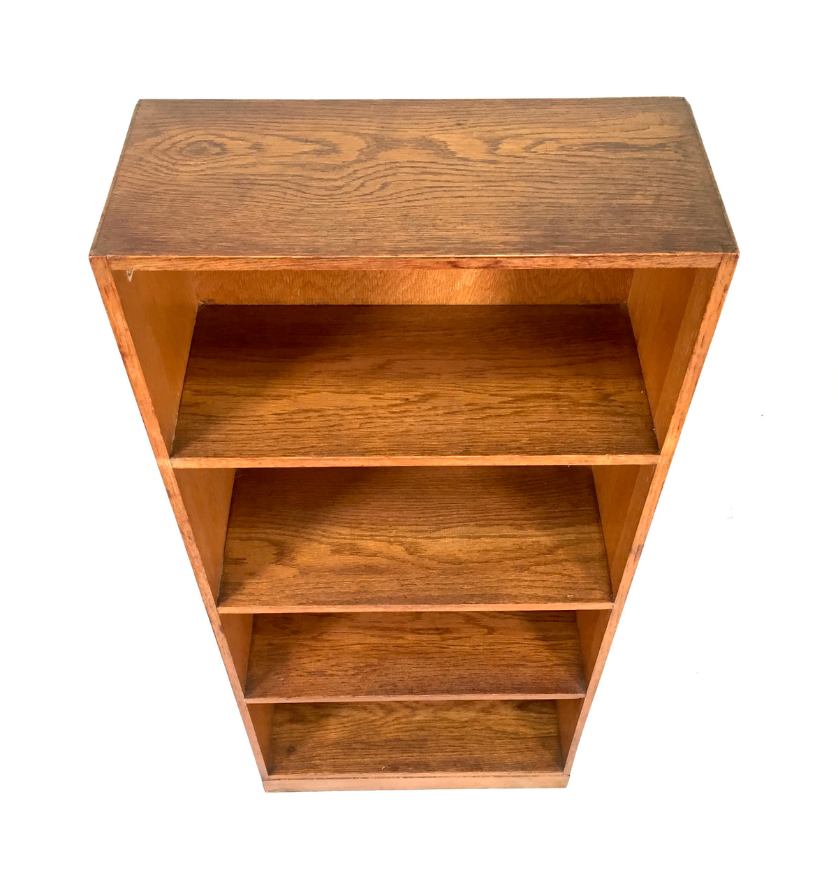 Antique "Unix" Wooden Oak Bookcase / Book Shelf Display Rack Freestanding c.1930