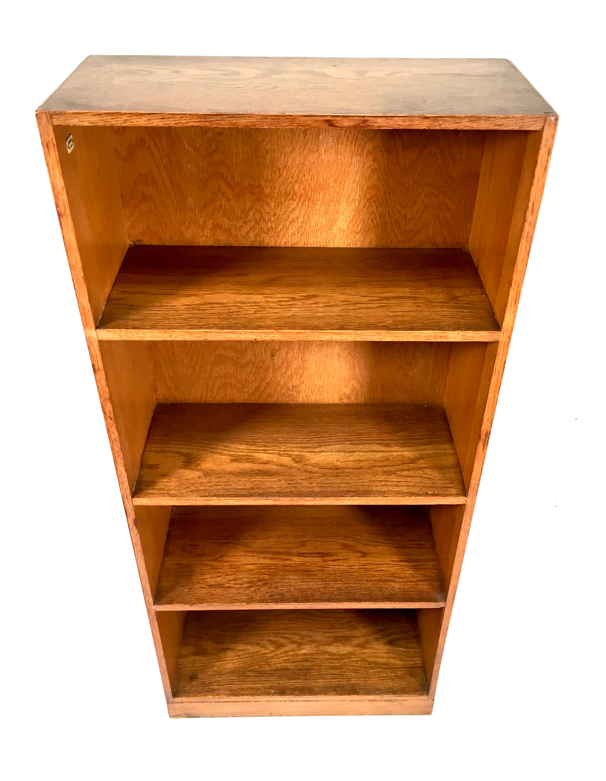 Antique "Unix" Wooden Oak Bookcase / Book Shelf Display Rack Freestanding c.1930