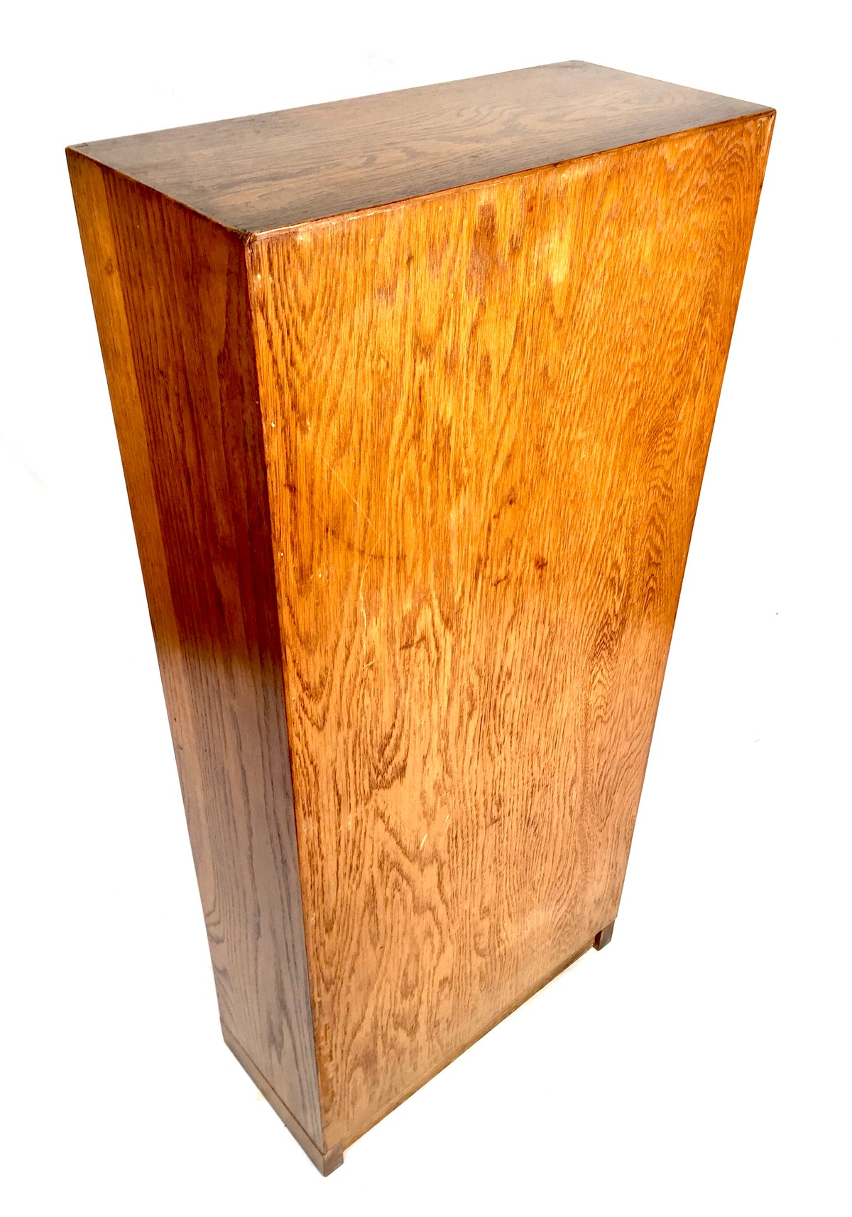 Antique "Unix" Wooden Oak Bookcase / Book Shelf Display Rack Freestanding c.1930