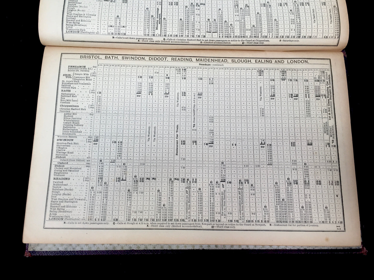 Antique WW2 Great Western Railway Timetable Booklet British Memorabilia 1943 GWR