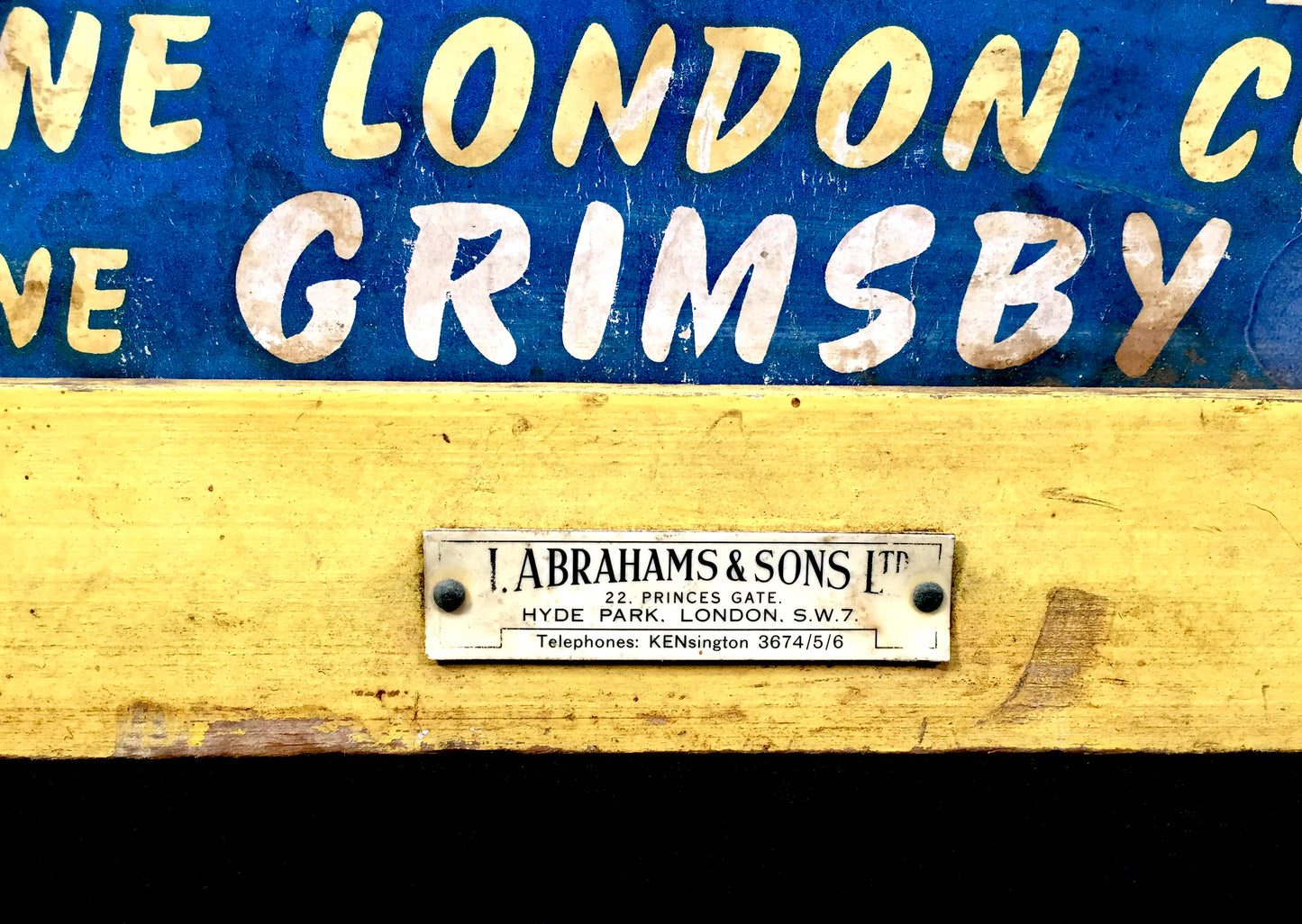 Antique Advertising - Wall Hanging Ocean Swell Grimsby Showcard Sign Poster