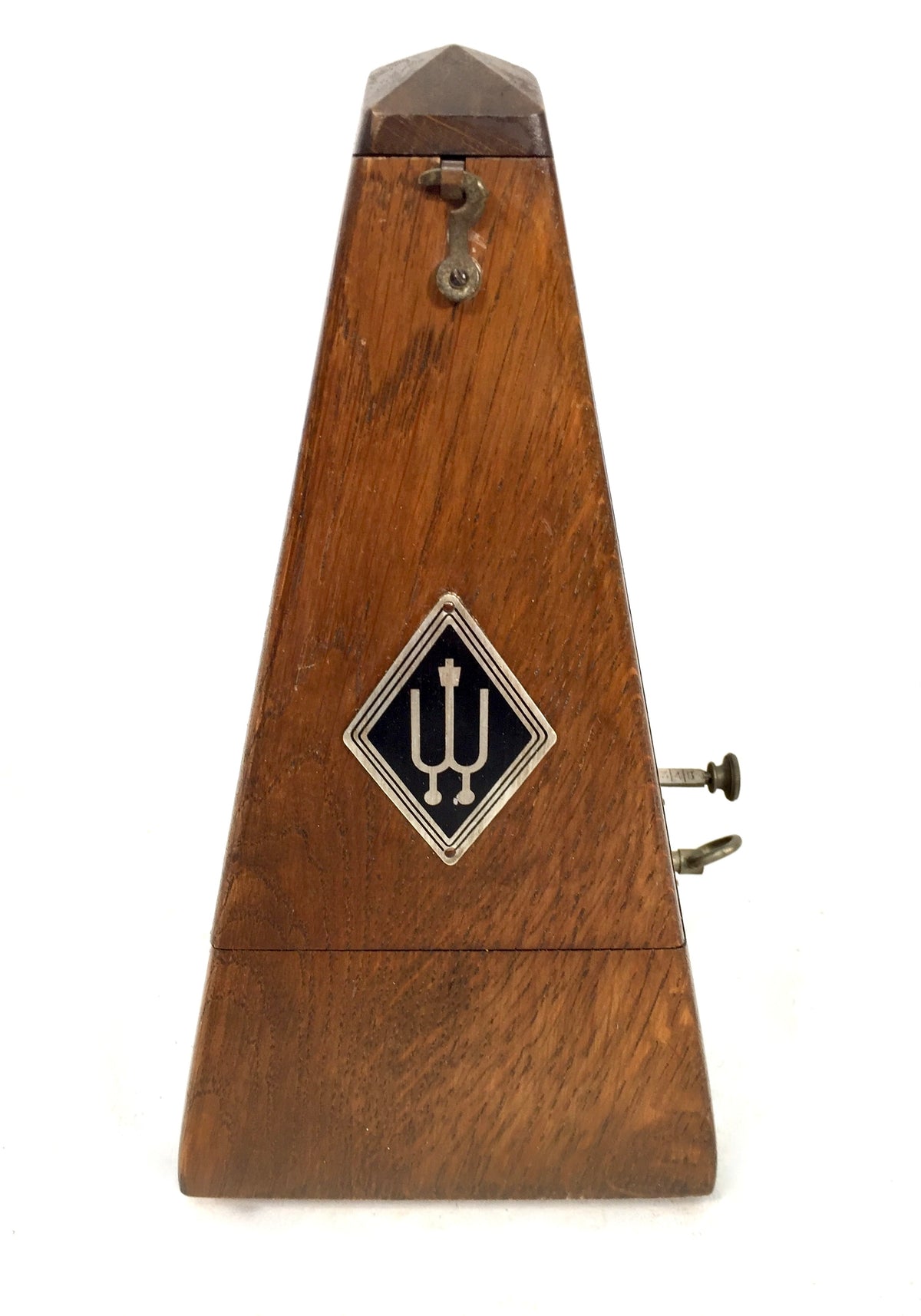 Antique Working System Wittner Pyramid Metronome Germany / Wooden Music Timer