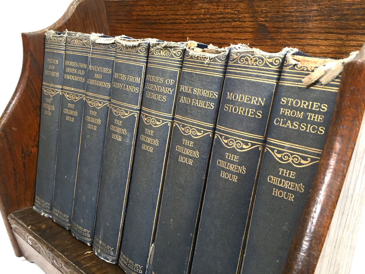 Antique 8 Volume Set of The Children's Hour by Eva March Tappan - Waverley Books