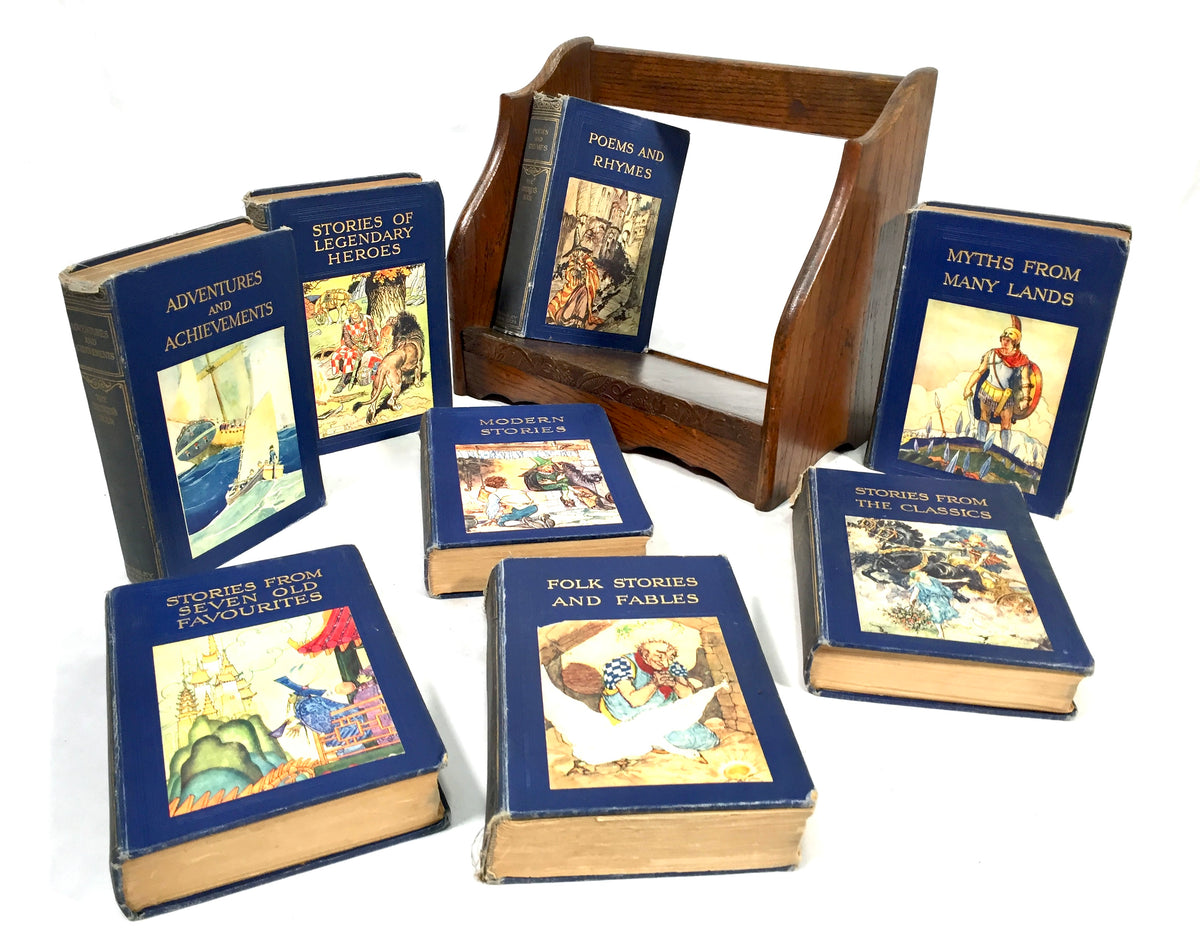 Antique 8 Volume Set of The Children's Hour by Eva March Tappan - Waverley Books