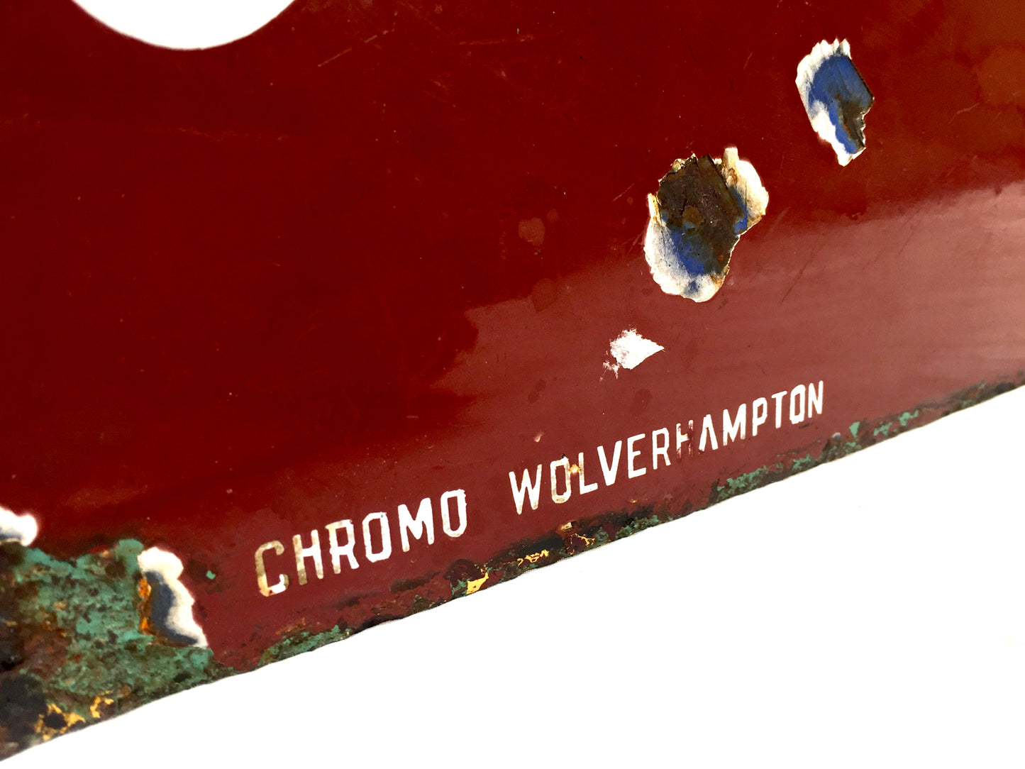 Antique Advertising Large Enamel Wall Mounted Shop Sign Weston Super Mare c.1930