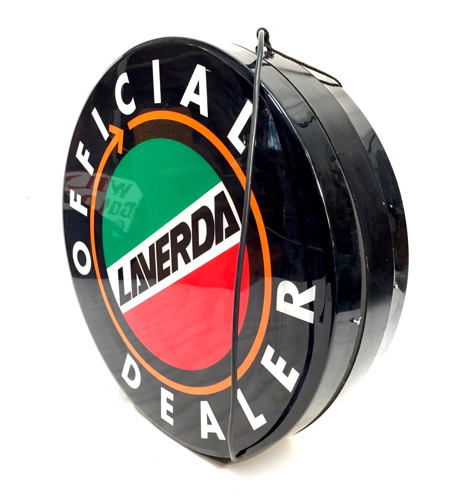 Vintage Advertising - Laverda Motorcycles Dealer Hanging Circular Lightbox Sign