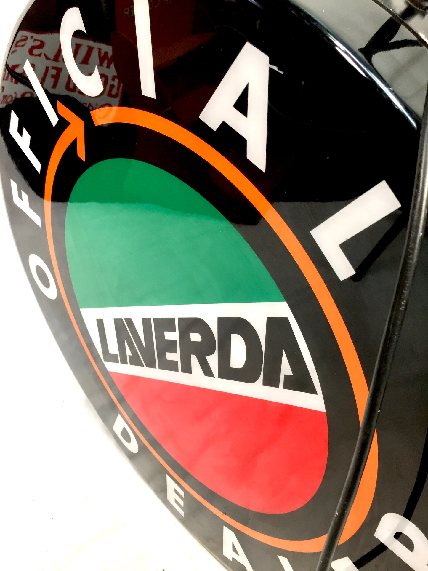 Vintage Advertising - Laverda Motorcycles Dealer Hanging Circular Lightbox Sign