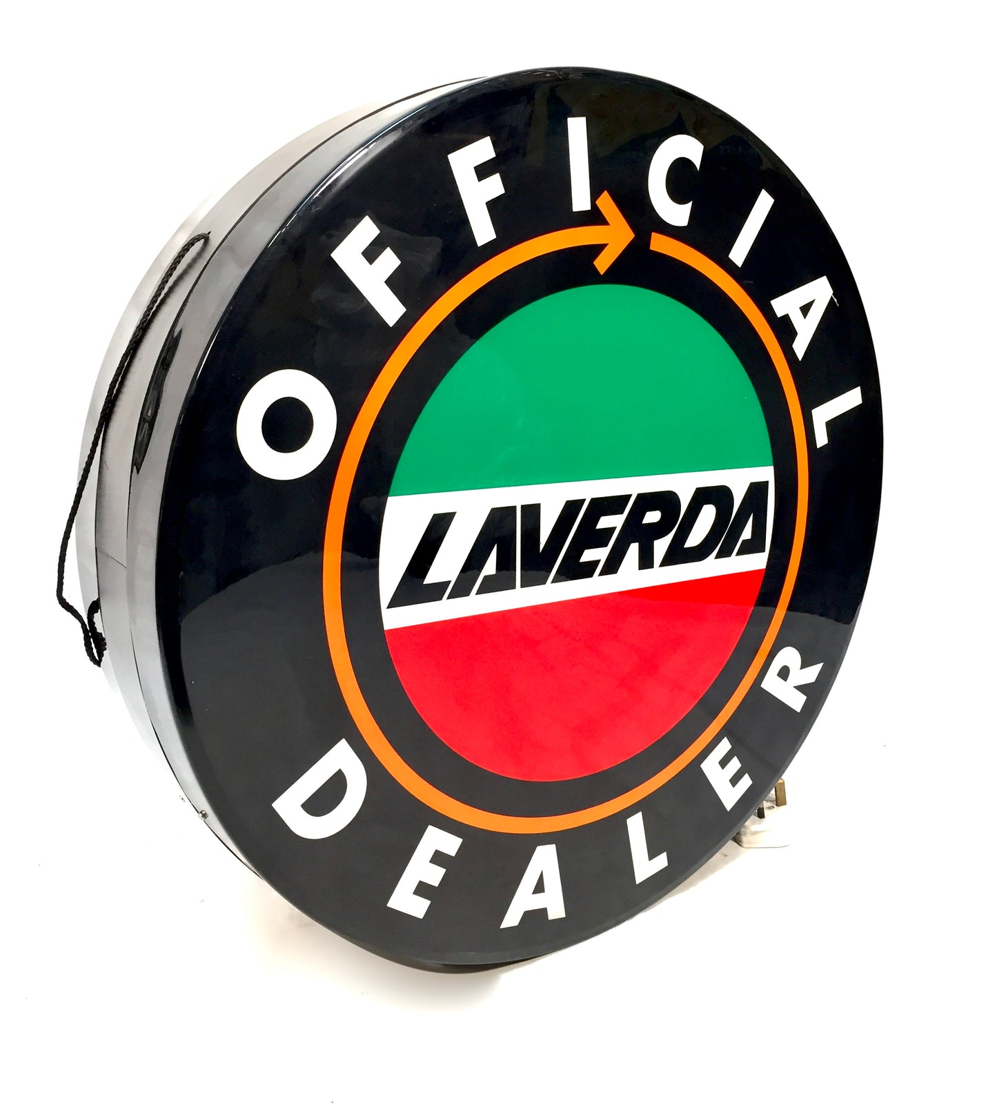 Vintage Advertising - Laverda Motorcycles Dealer Hanging Circular Lightbox Sign