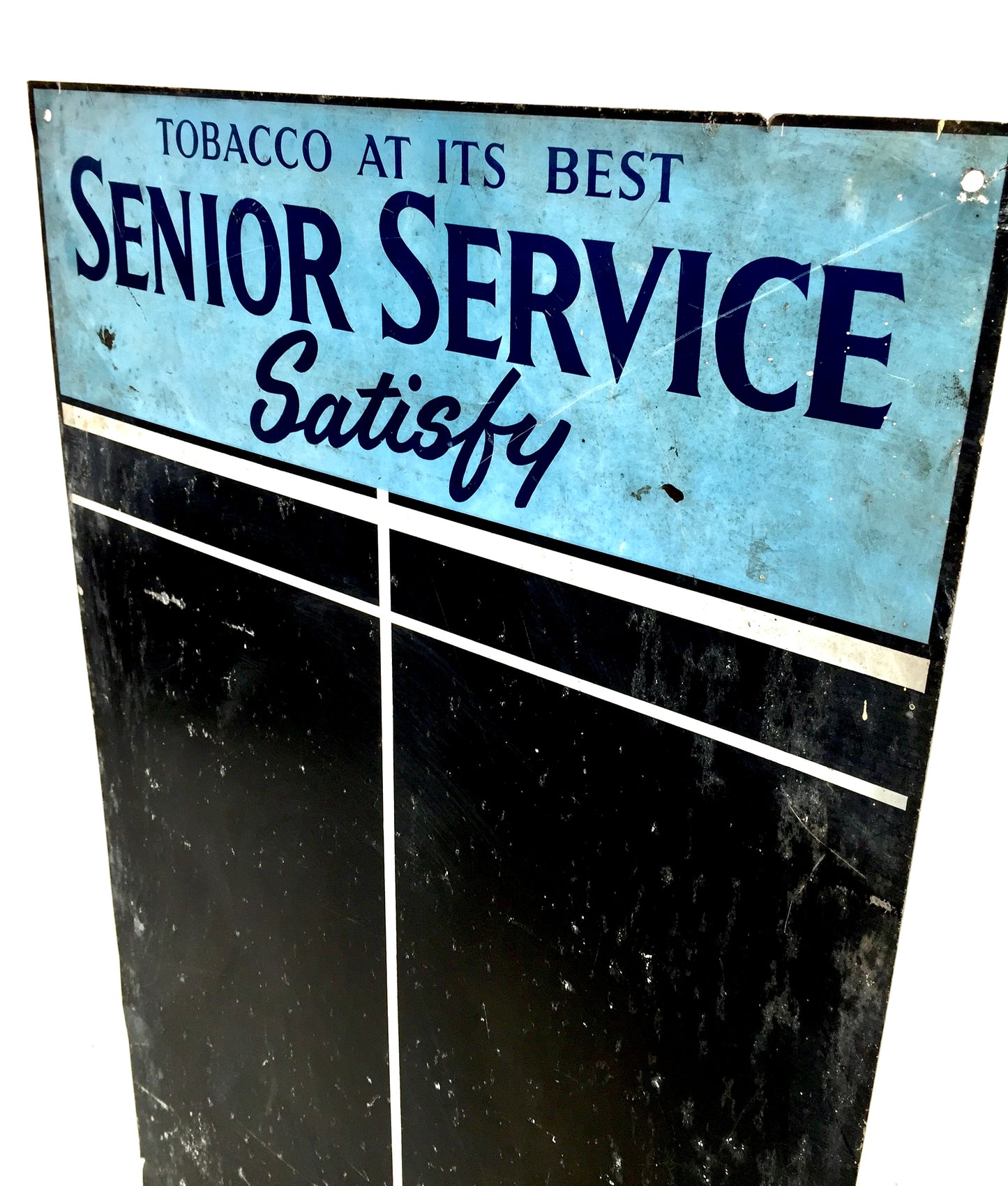 Antique Advertising Senior Service Tobacco Dart Board Scorer / Wall Mounted Sign